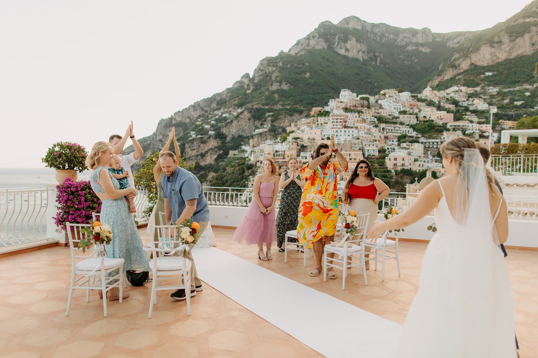 Romantic elopement in Positano, Italy