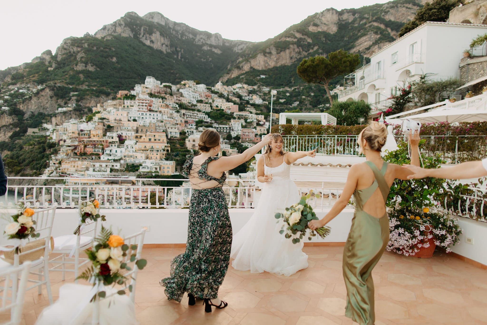 Romantic elopement in Positano, Italy