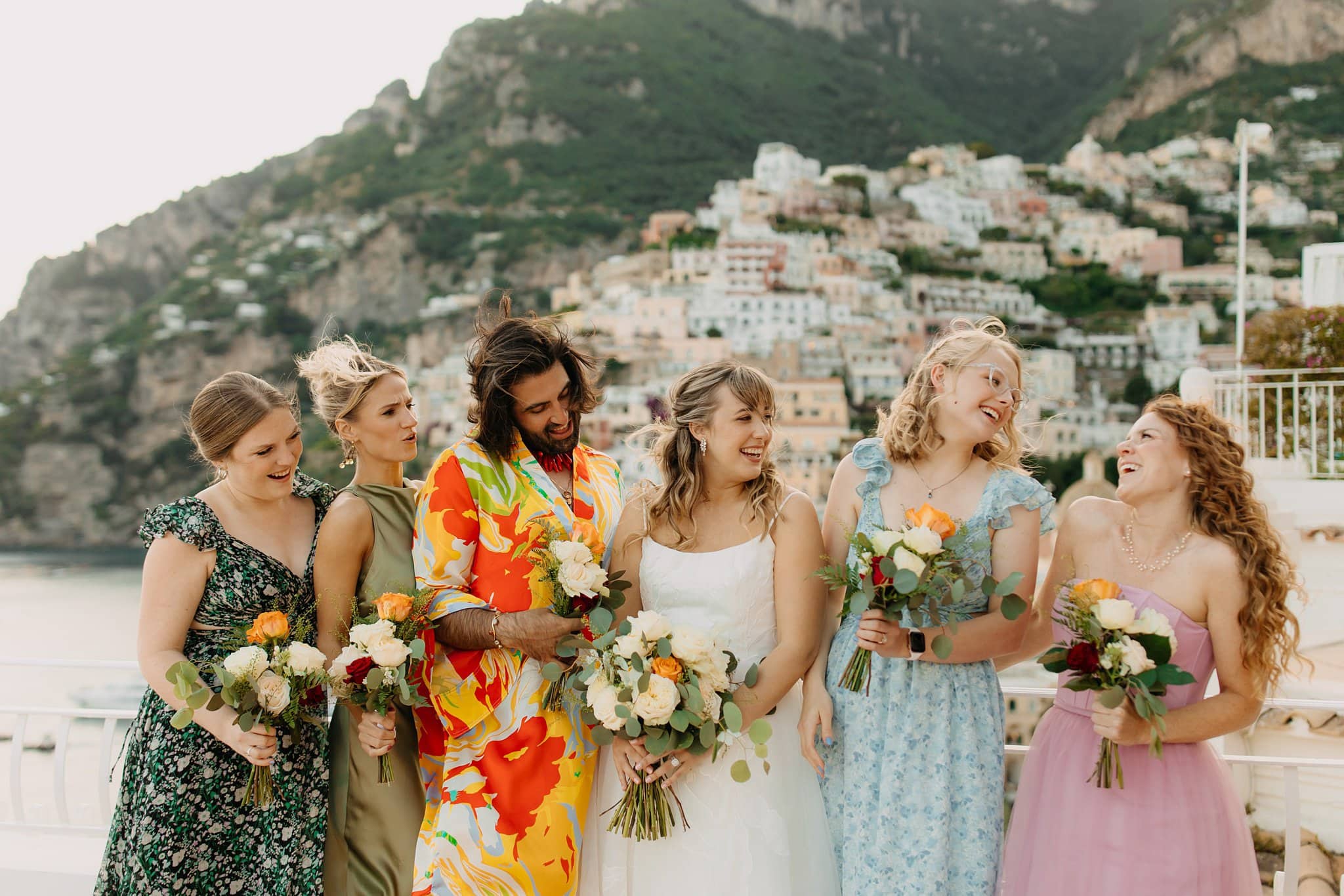 Romantic elopement in Positano, Italy