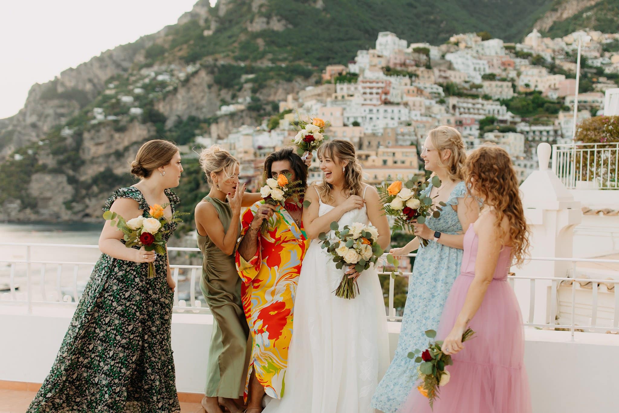 Romantic elopement in Positano, Italy