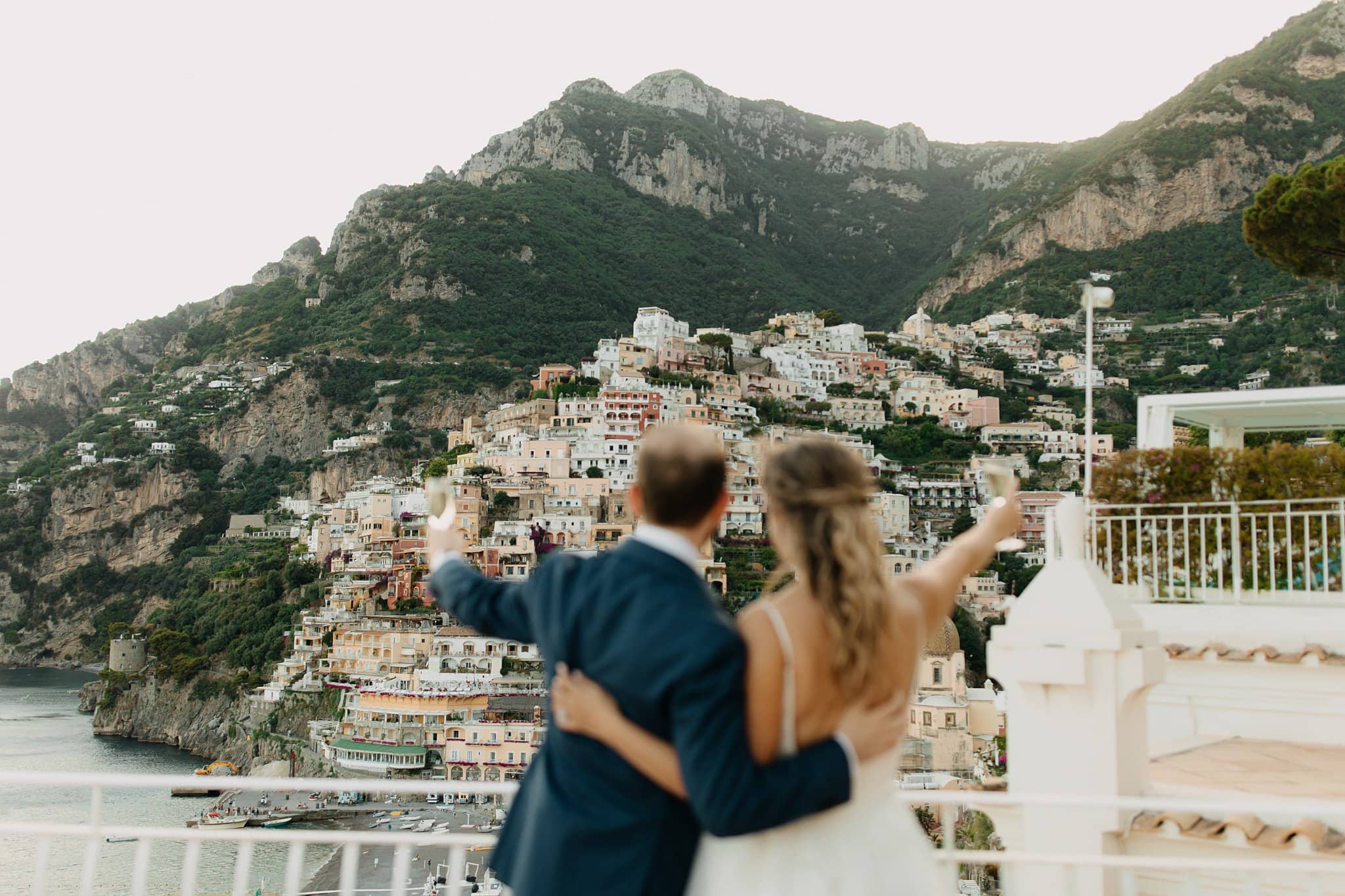 Romantic elopement in Positano, Italy