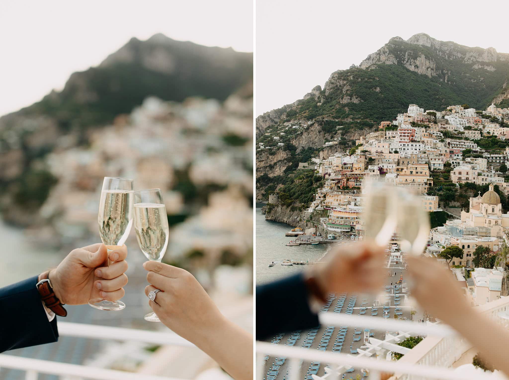Romantic elopement in Positano, Italy