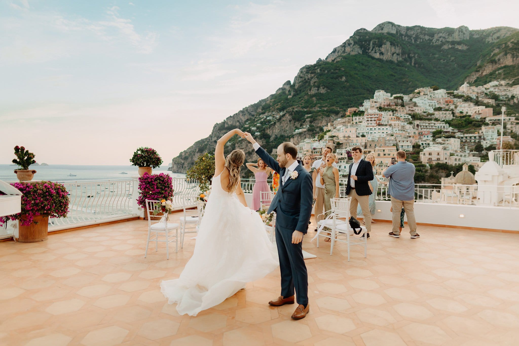 Romantic elopement in Positano, Italy