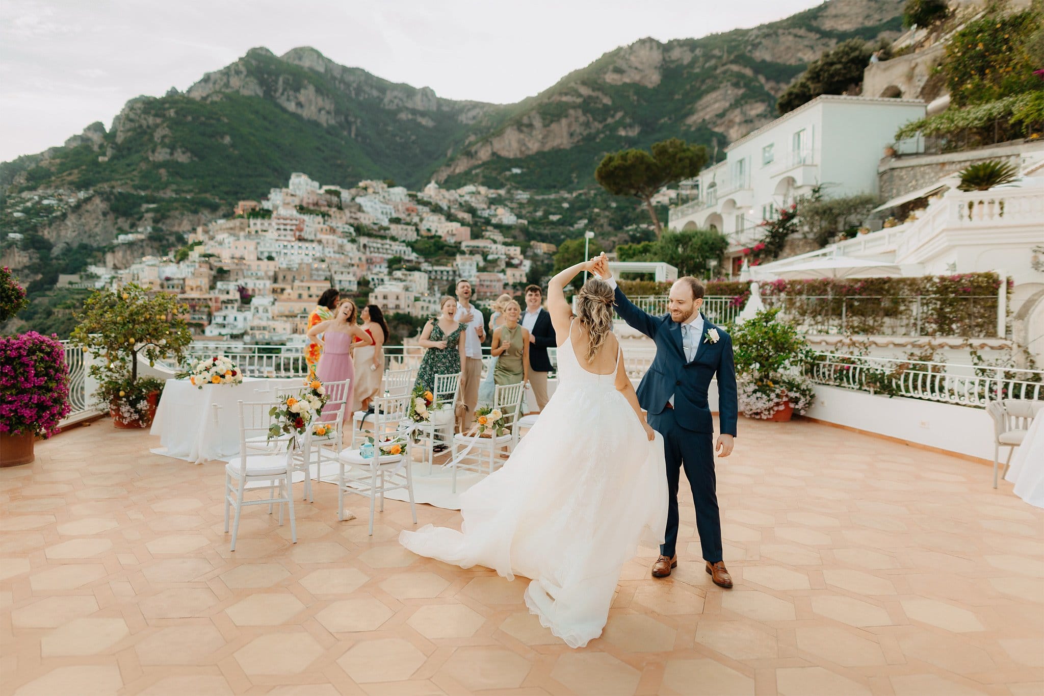 Romantic elopement in Positano, Italy