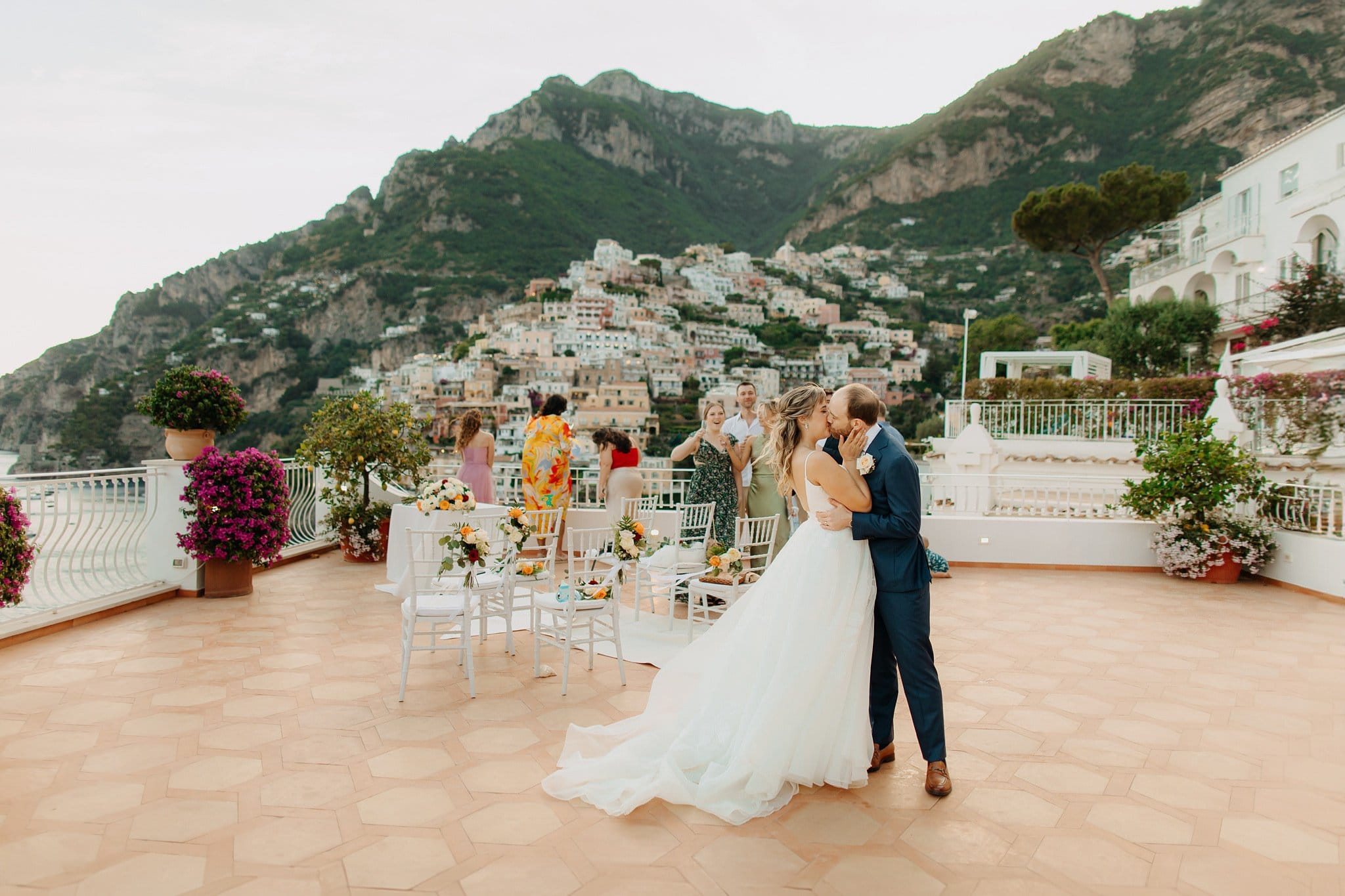Romantic elopement in Positano, Italy