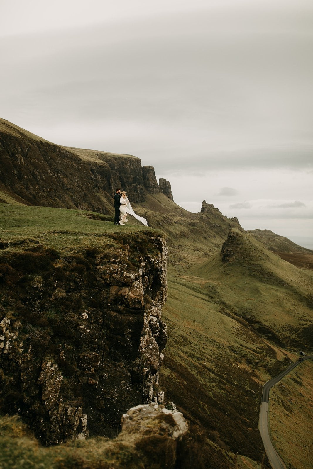 Elopement photos at Quiraing, Isle of Skye, Scotland