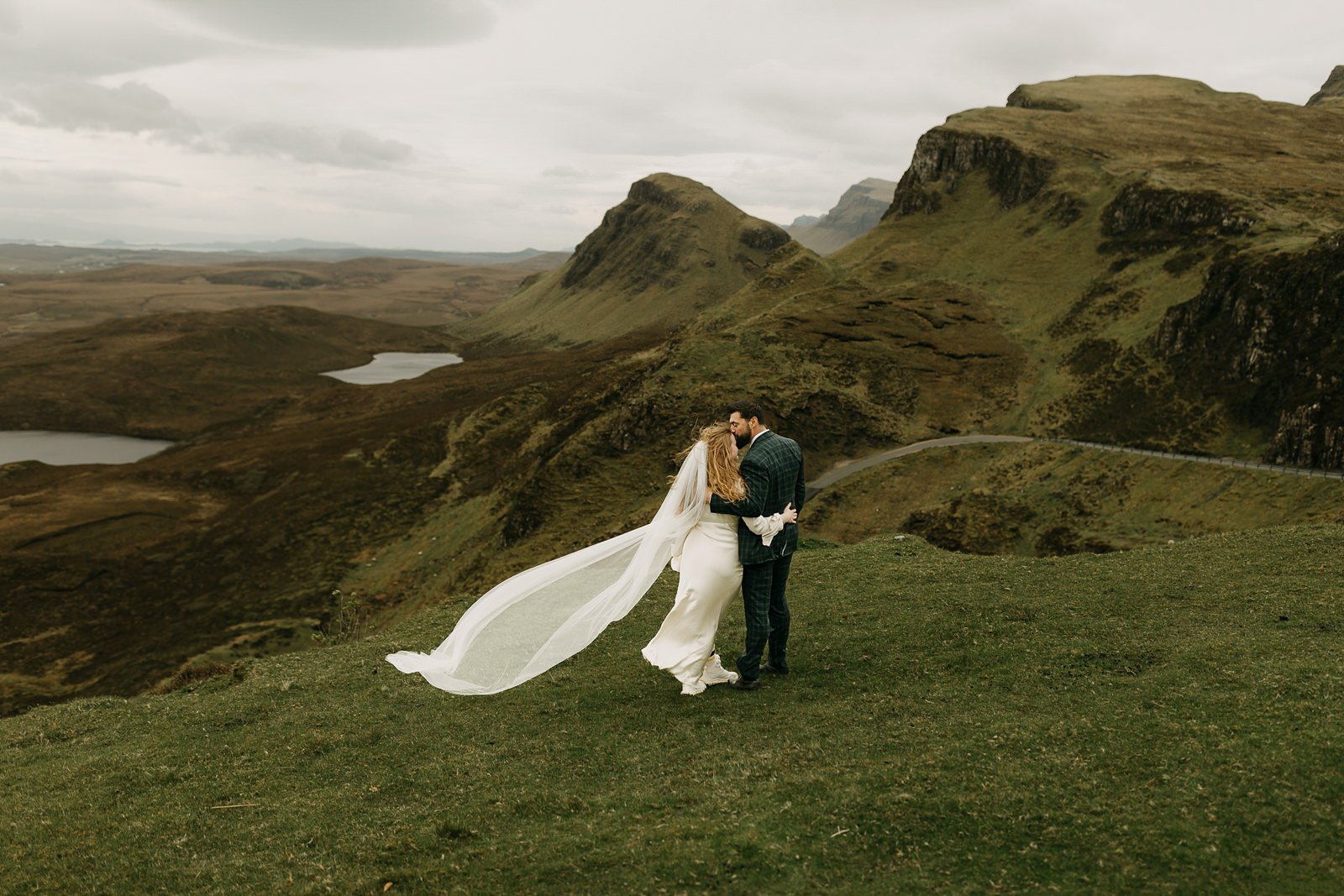Elopement photos at Quiraing, Isle of Skye, Scotland