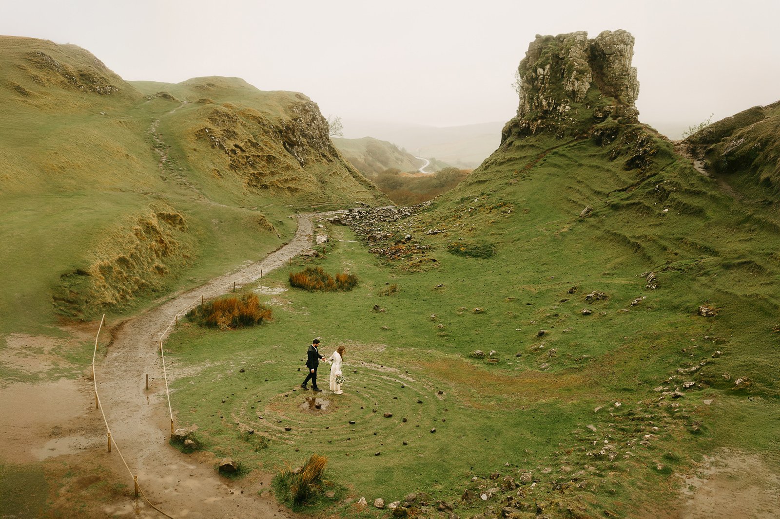 elopement at The Fairy Glen on the Isle of Skye in Scotland