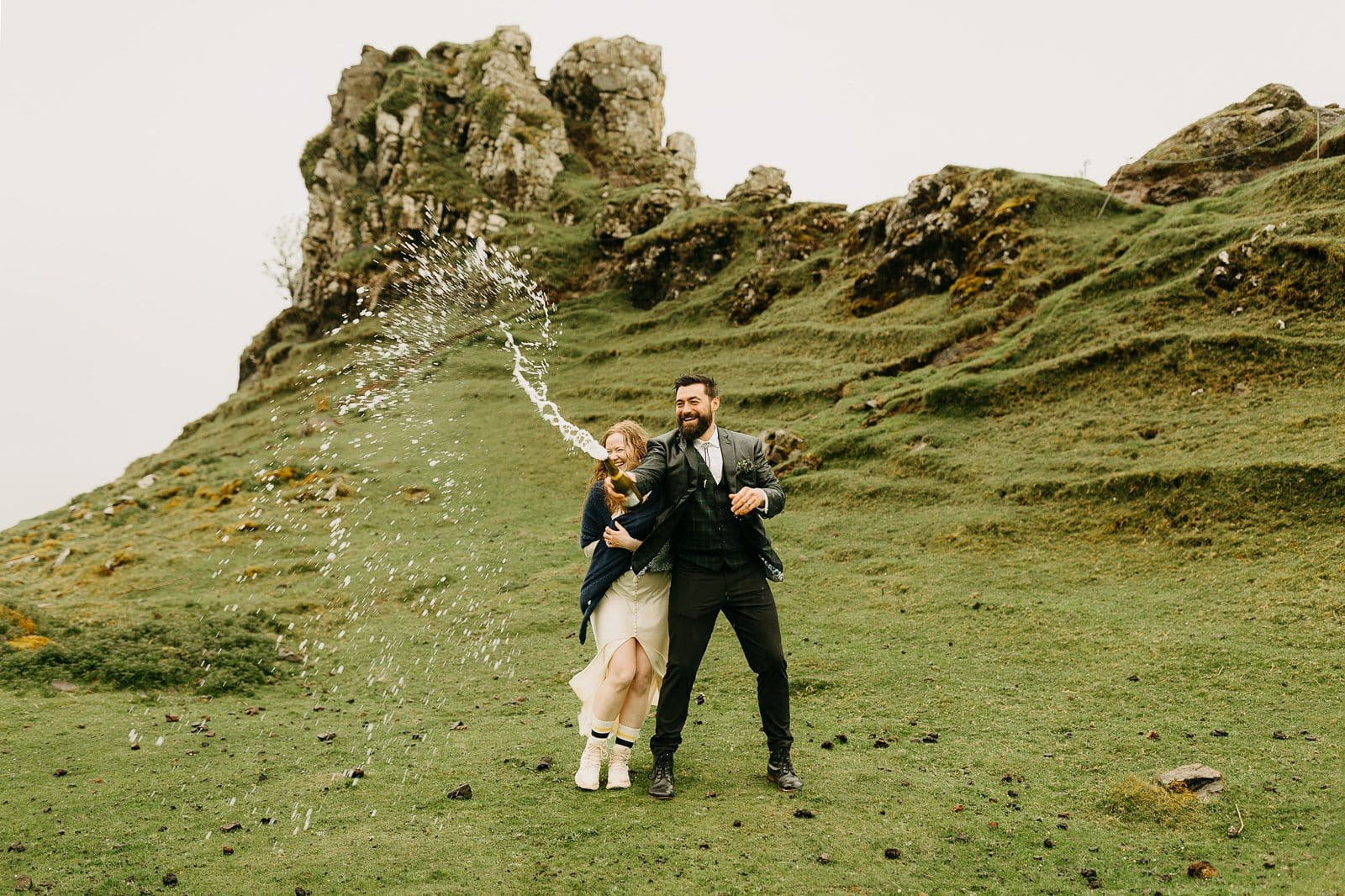 elopement at The Fairy Glen on the Isle of Skye in Scotland
