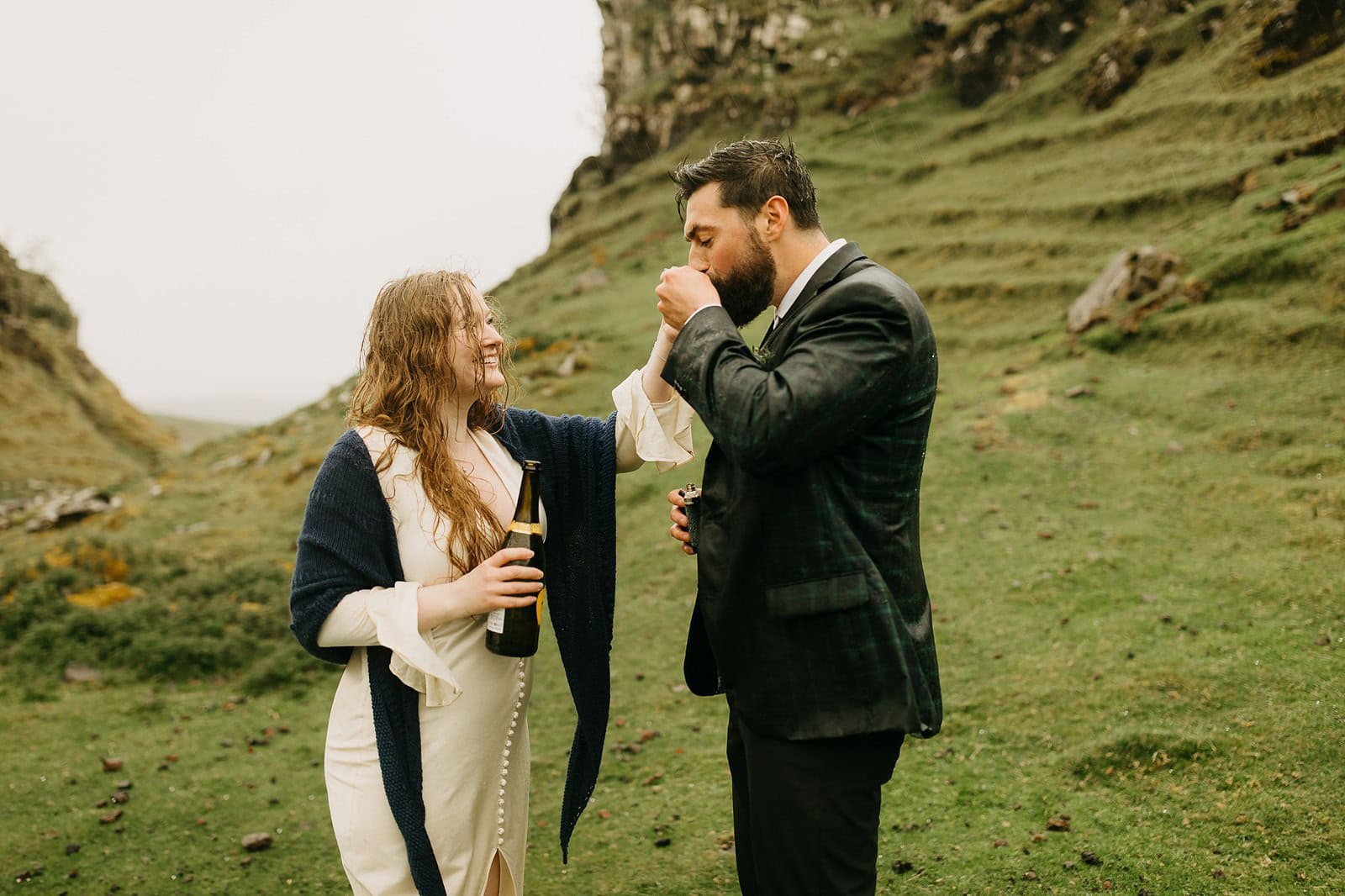 elopement at The Fairy Glen on the Isle of Skye in Scotland