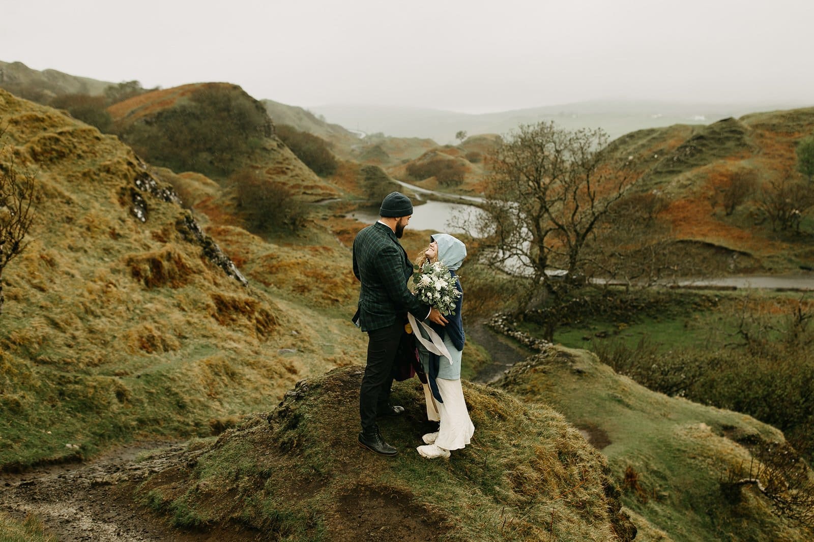 elopement at The Fairy Glen on the Isle of Skye in Scotland