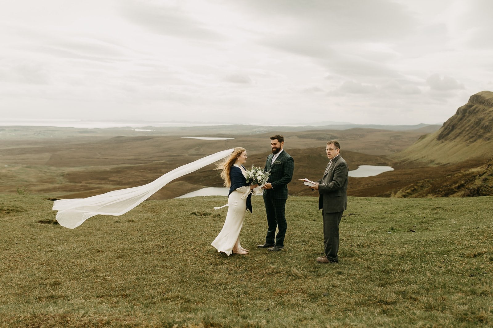 elopement at the Quiraing on the Isle of Skye in Scotland