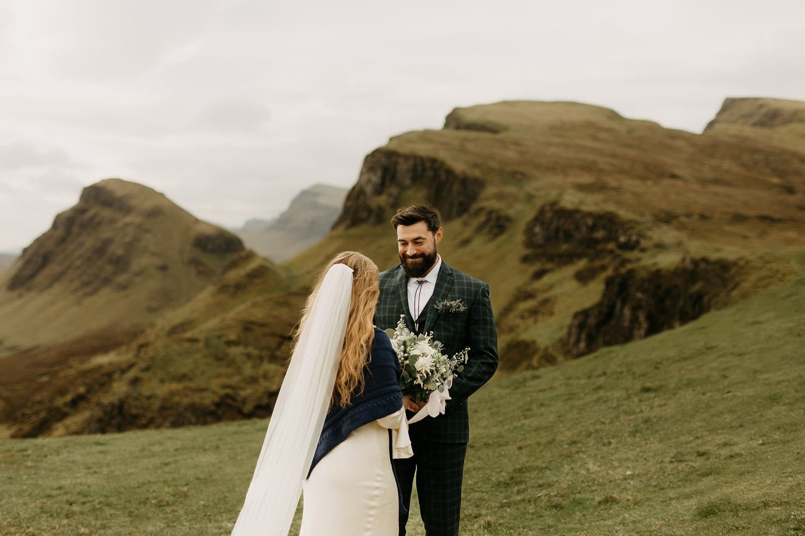 elopement at the Quiraing on the Isle of Skye in Scotland