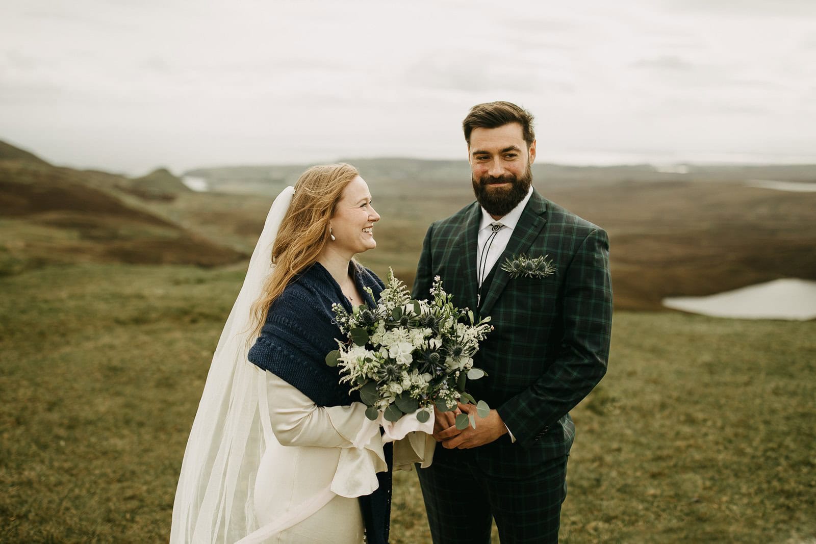 elopement at the Quiraing on the Isle of Skye in Scotland