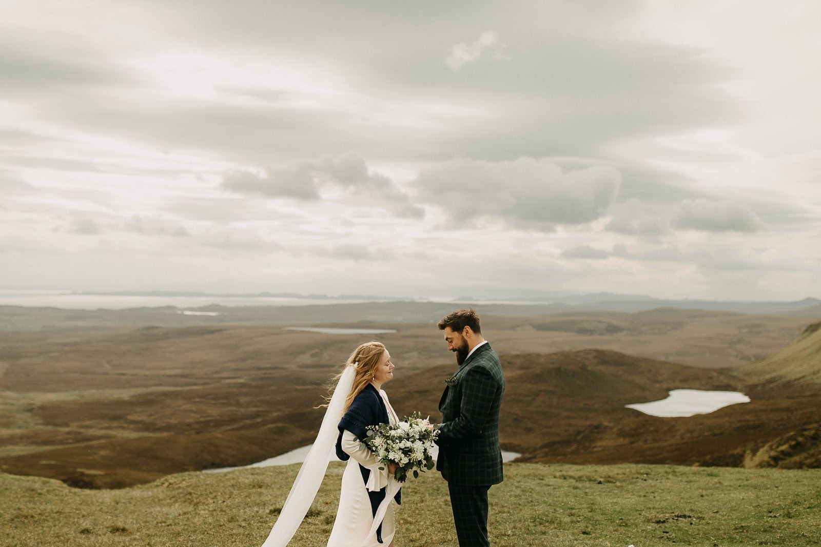 elopement at the Quiraing on the Isle of Skye in Scotland