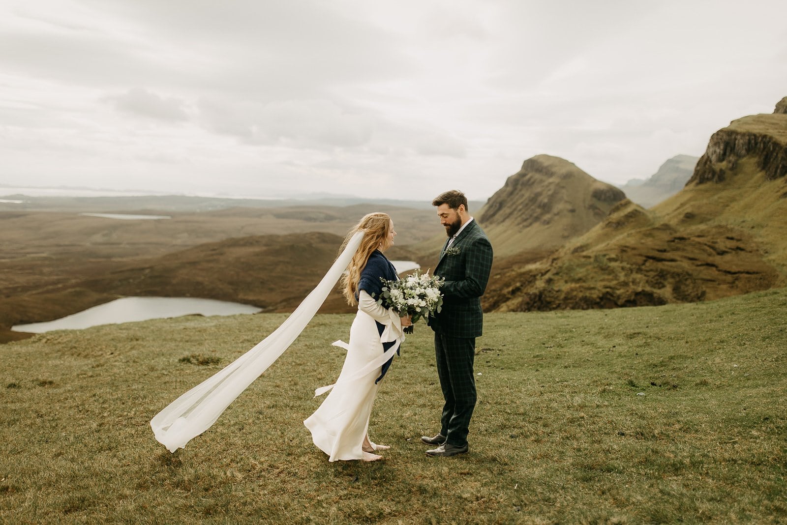 elopement at the Quiraing on the Isle of Skye in Scotland