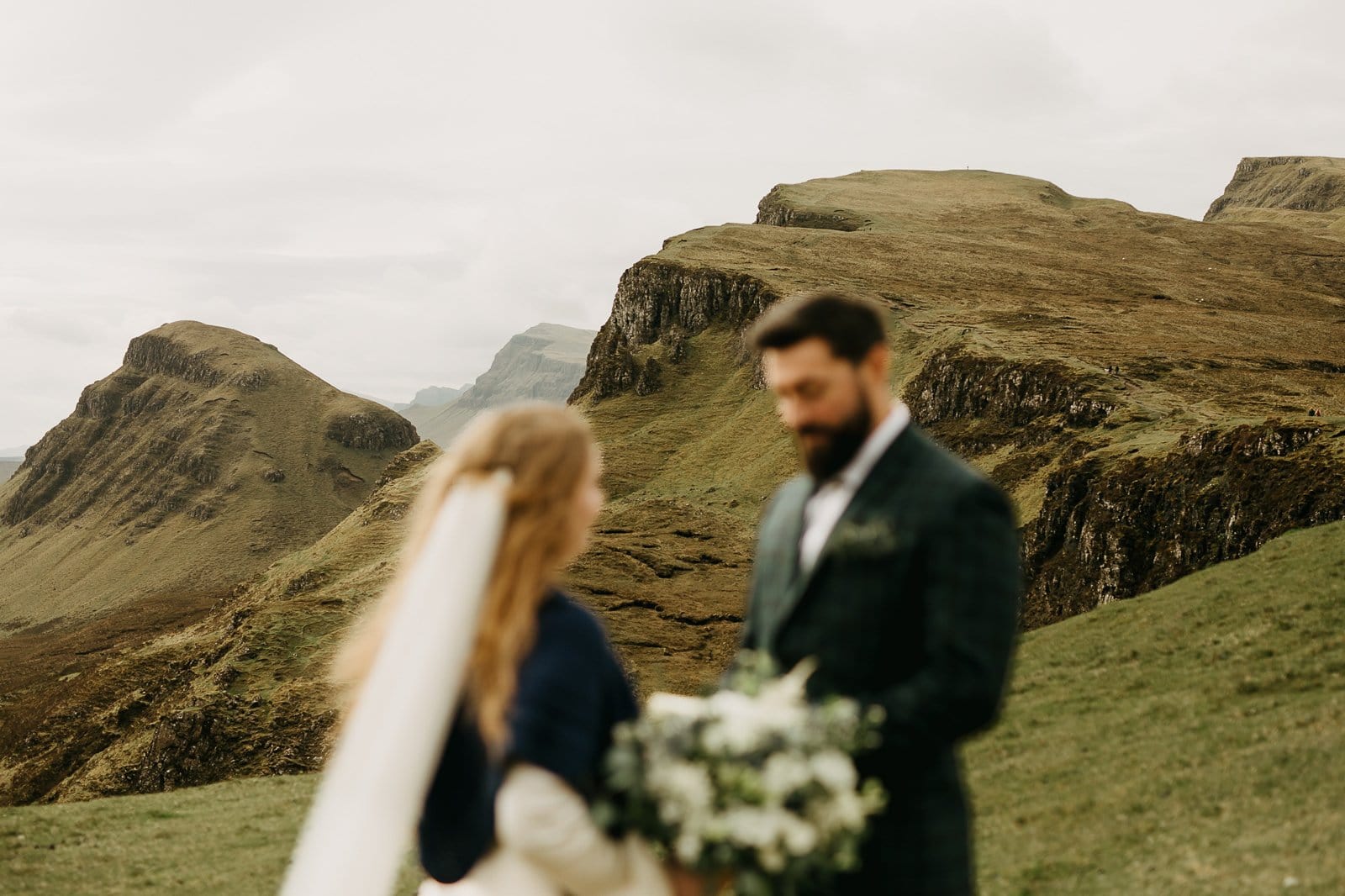 elopement at the Quiraing on the Isle of Skye in Scotland