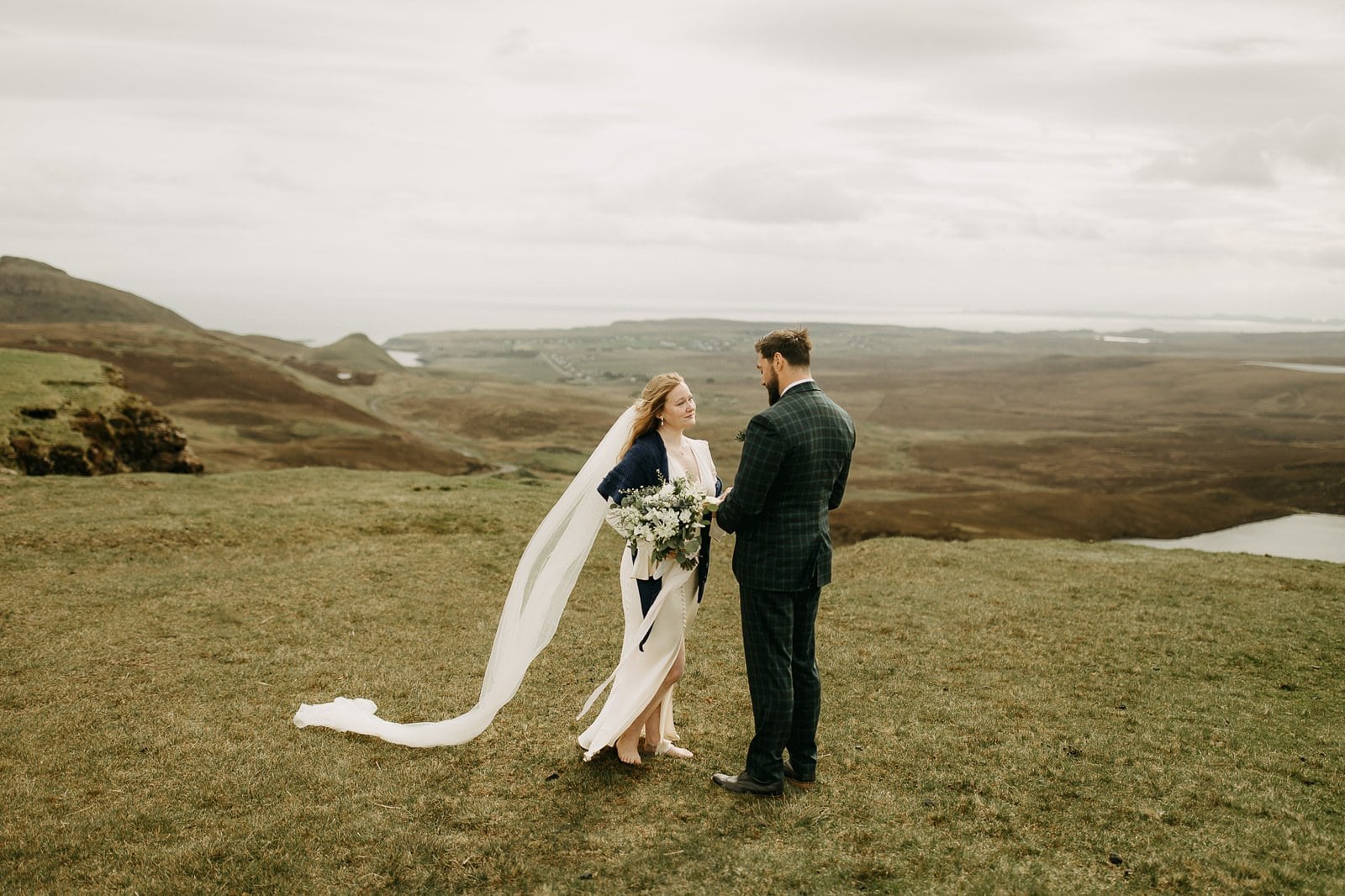 elopement at the Quiraing on the Isle of Skye in Scotland