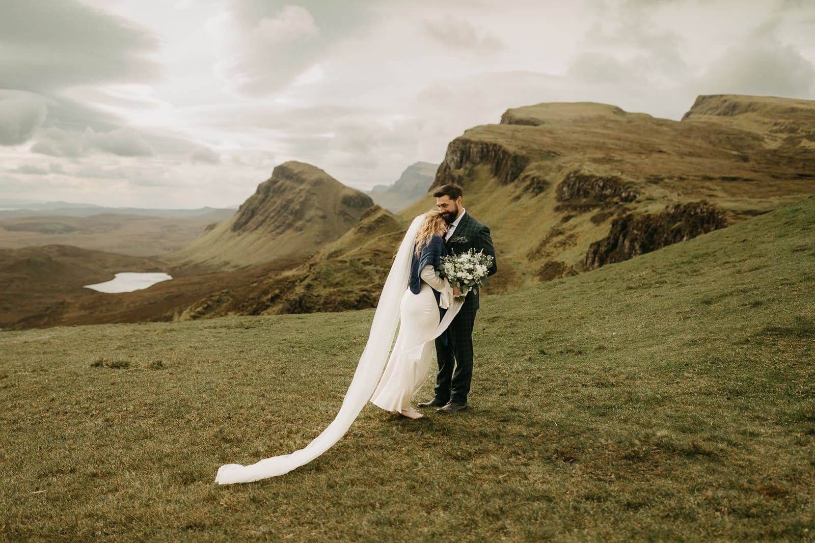 elopement at the Quiraing on the Isle of Skye in Scotland