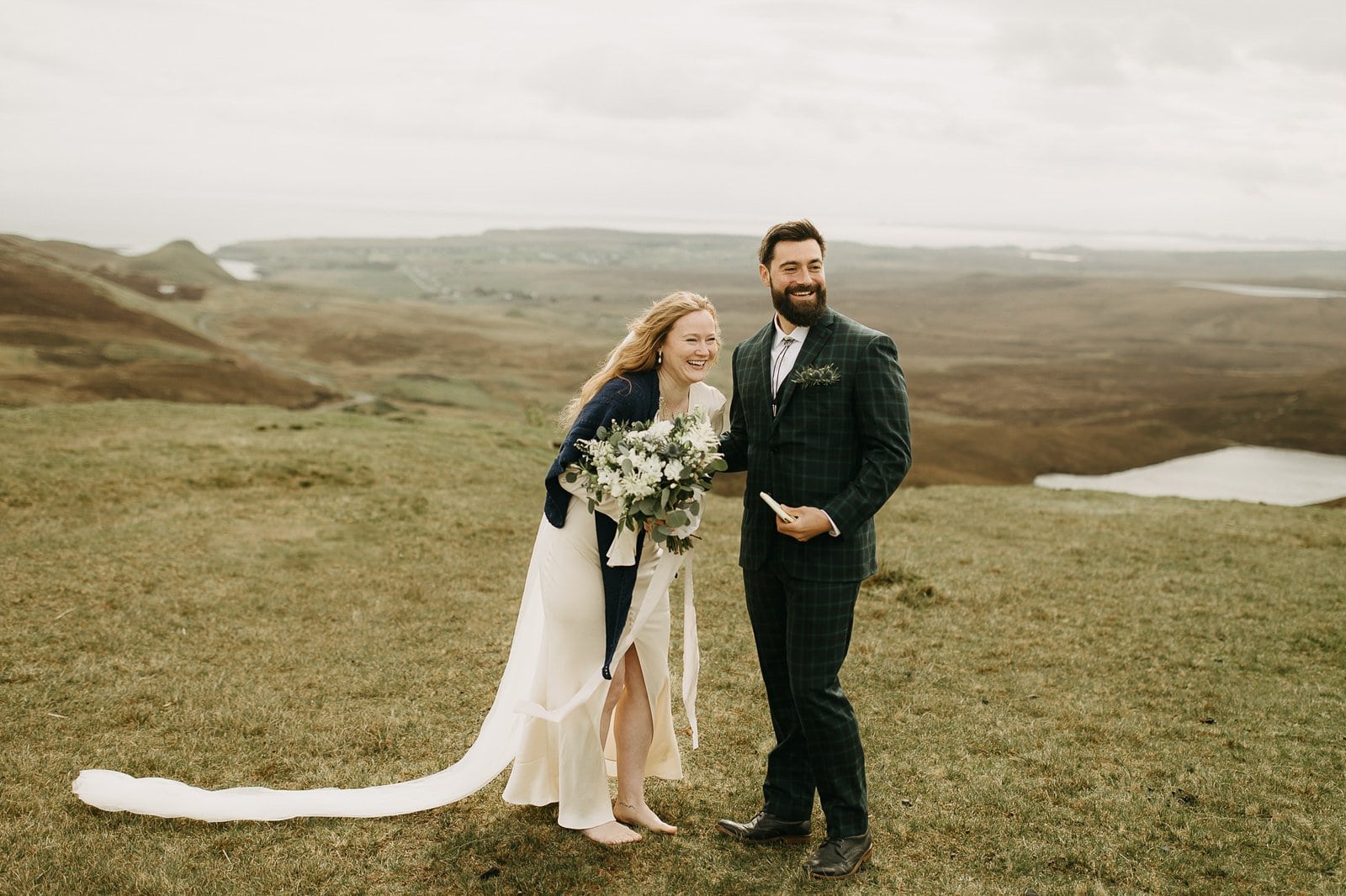 elopement at the Quiraing on the Isle of Skye in Scotland