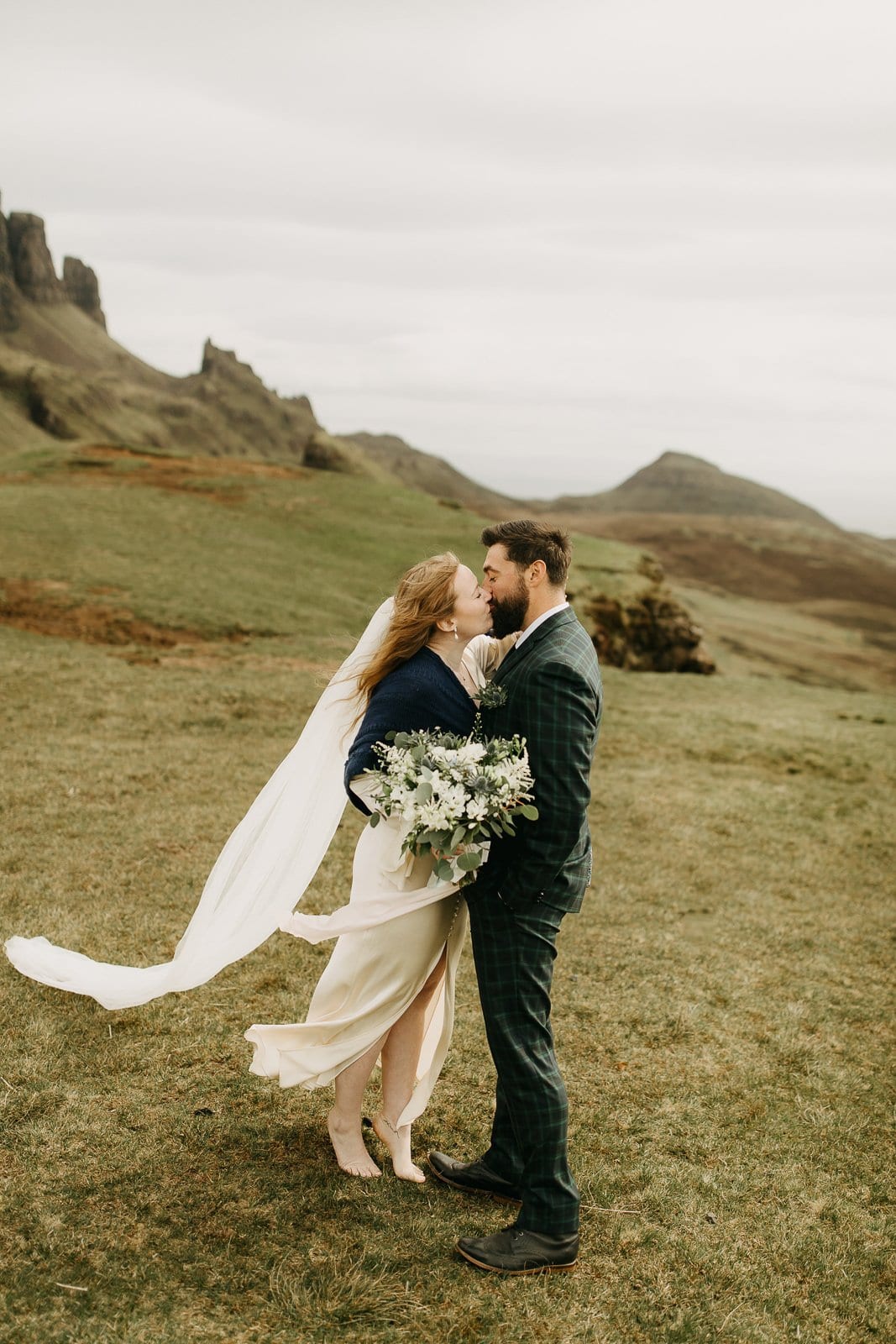 elopement at the Quiraing on the Isle of Skye in Scotland