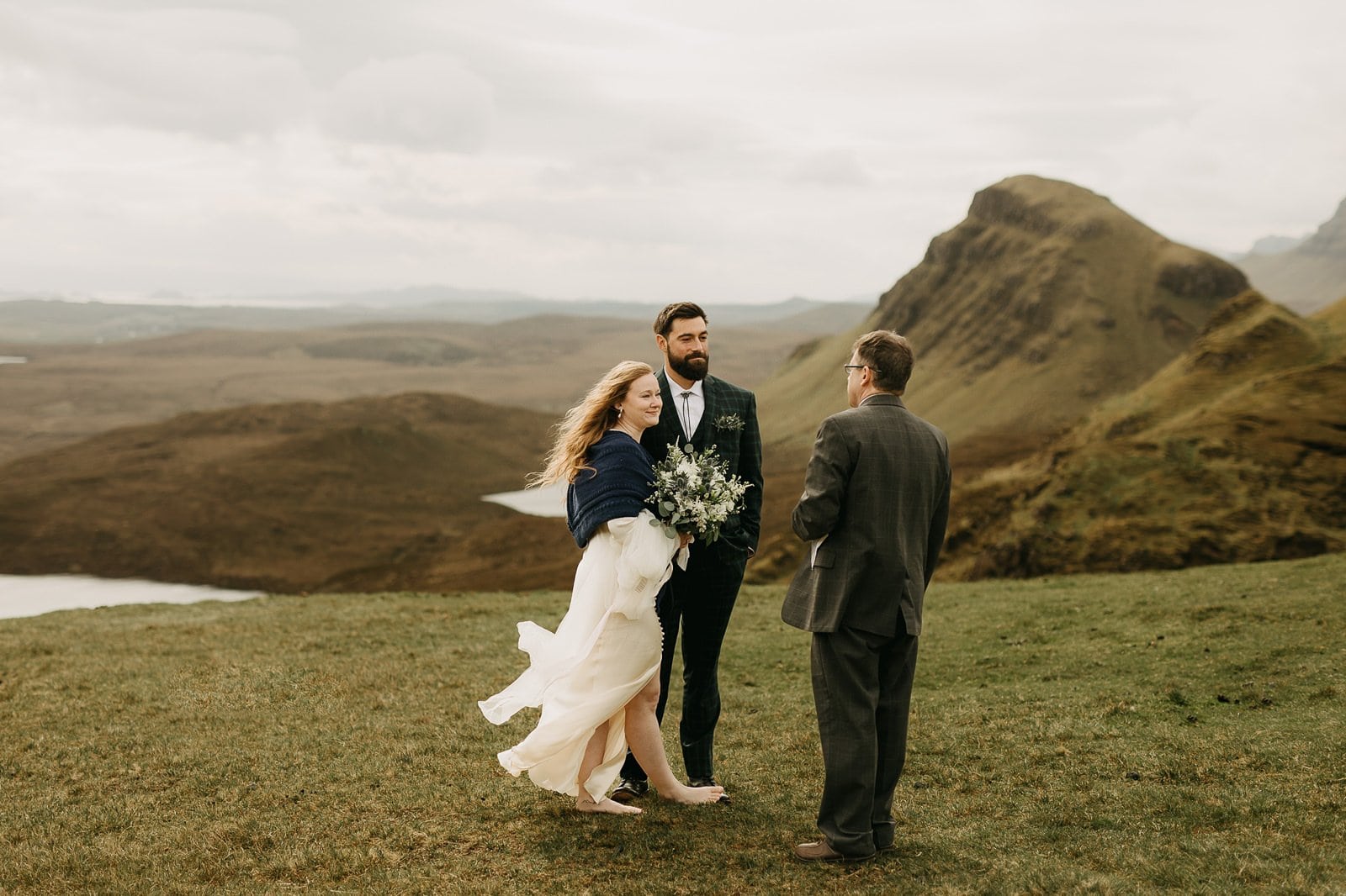 elopement at the Quiraing on the Isle of Skye in Scotland