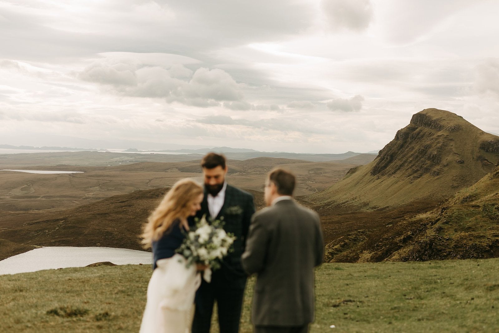 elopement at the Quiraing on the Isle of Skye in Scotland
