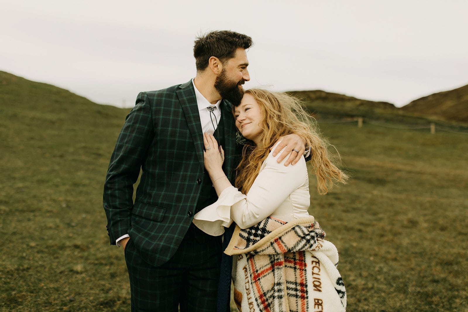 Couple eloping at Quiraing, Isle of Skye, Scotland