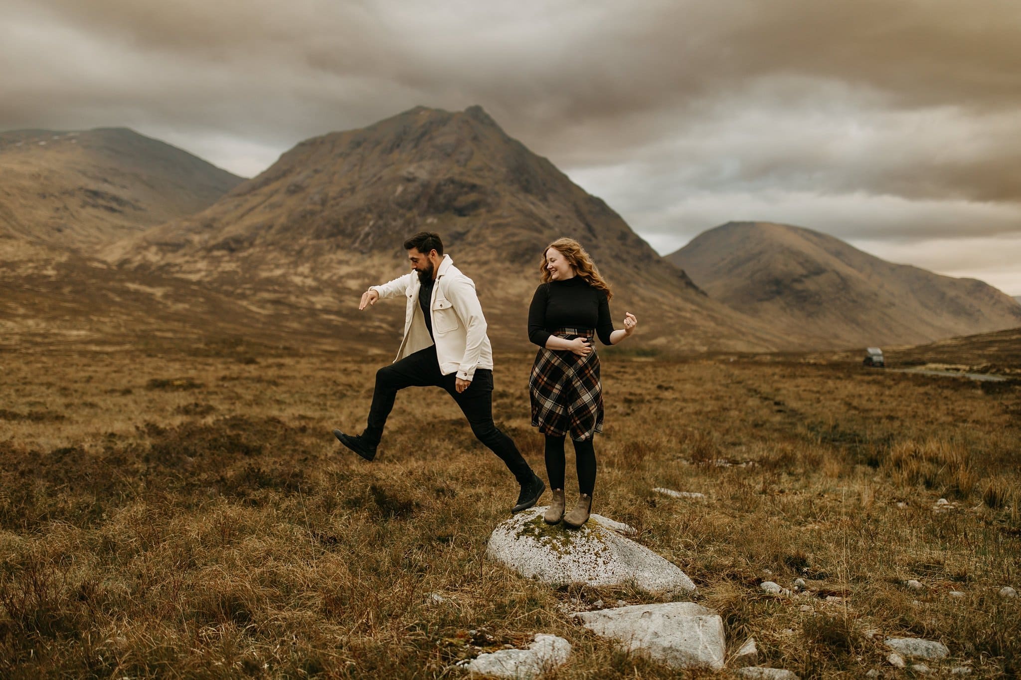 Adventurous Engagement in Glencoe scotland