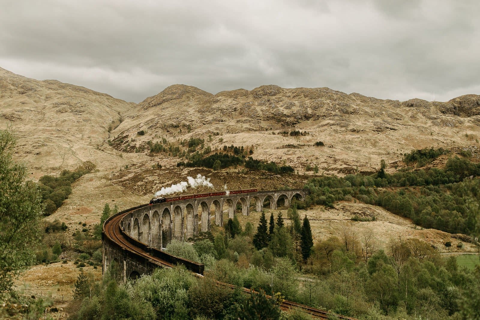 Adventurous Engagement at glenfinnan viaduct