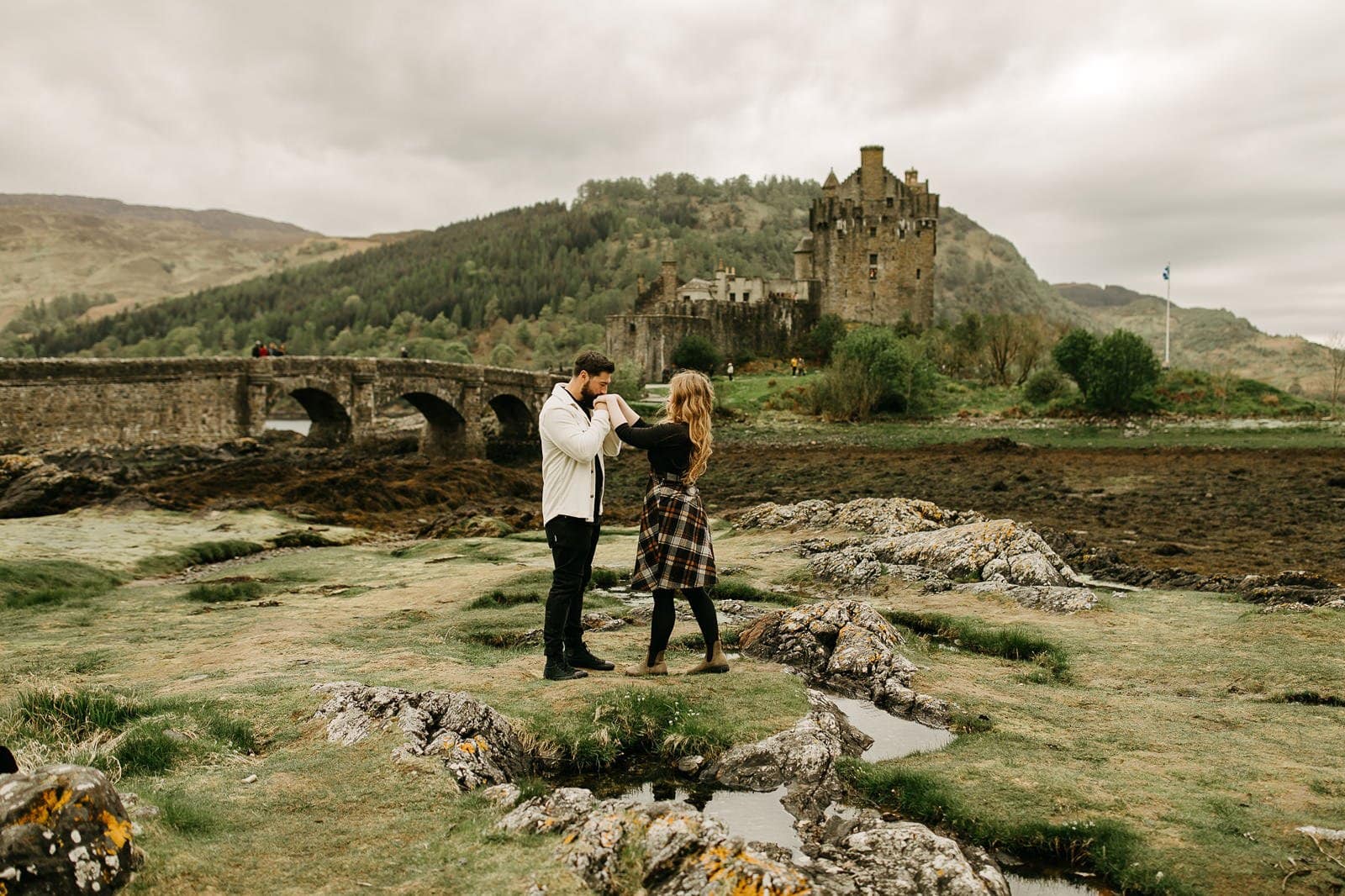 Engagement Session at Eilean Donan Castle in Scotland