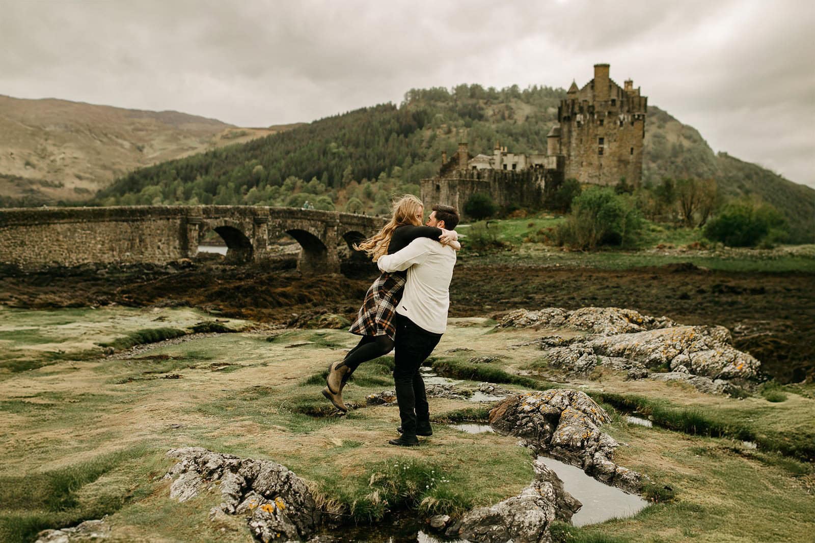 Engagement Session at Eilean Donan Castle in Scotland