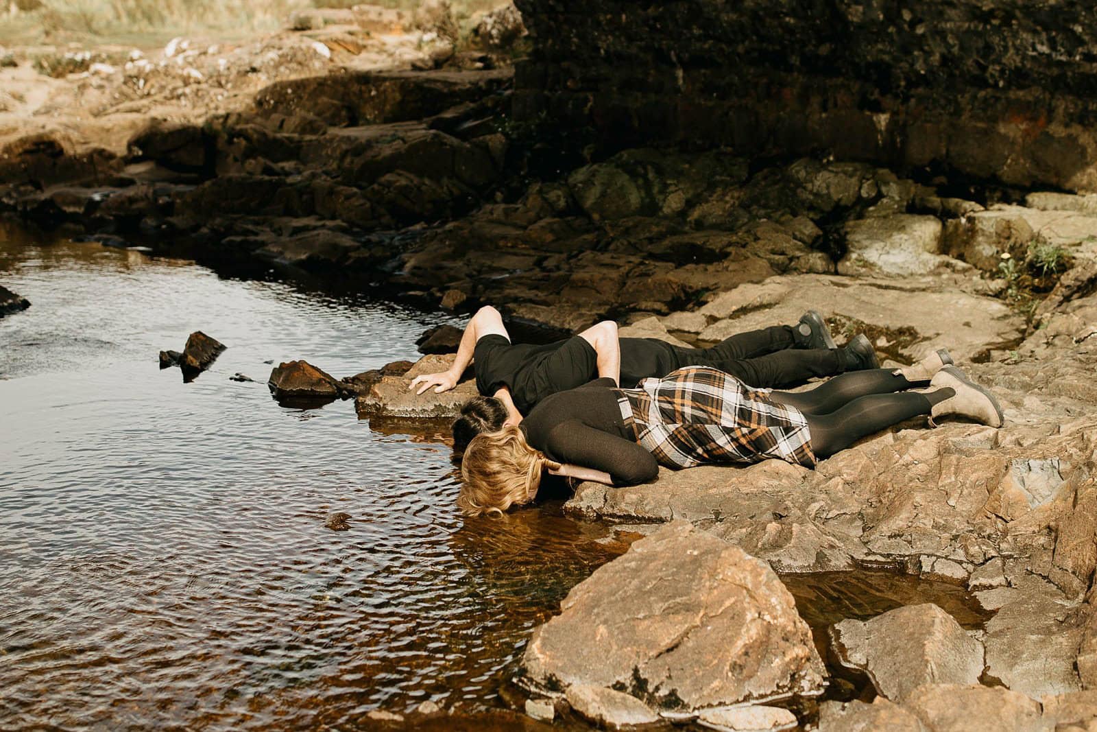 engagement session at Sligachan Bridge in Scotland
