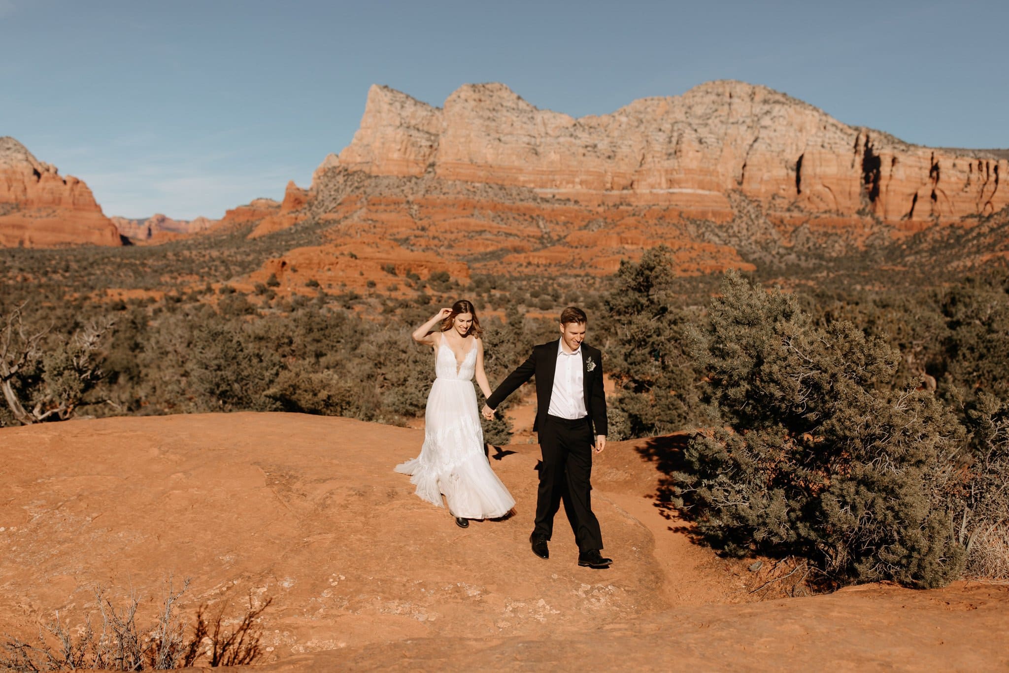 Hiking Elopement to Cathedral Rock
