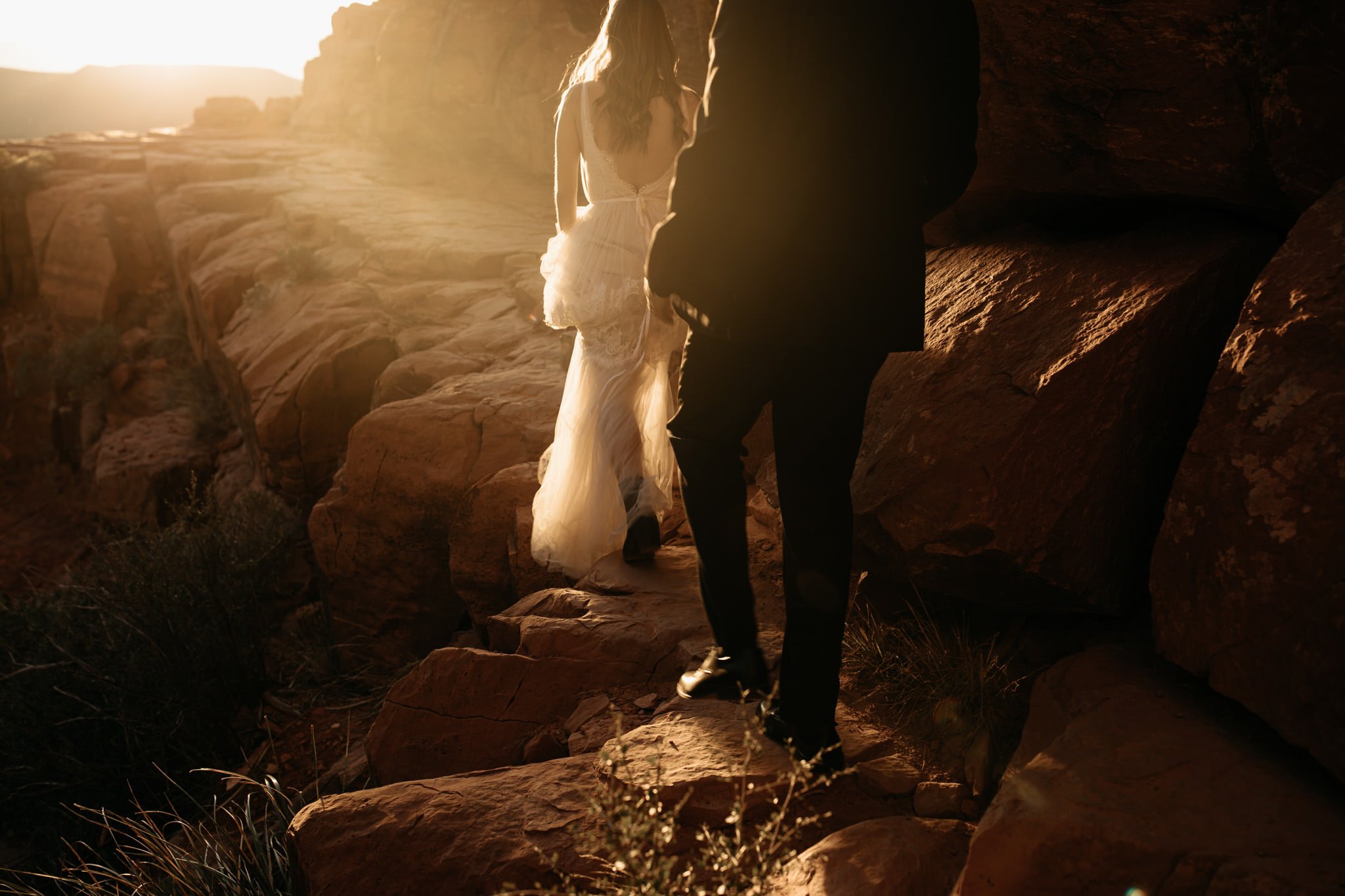 Hiking Elopement to Cathedral Rock