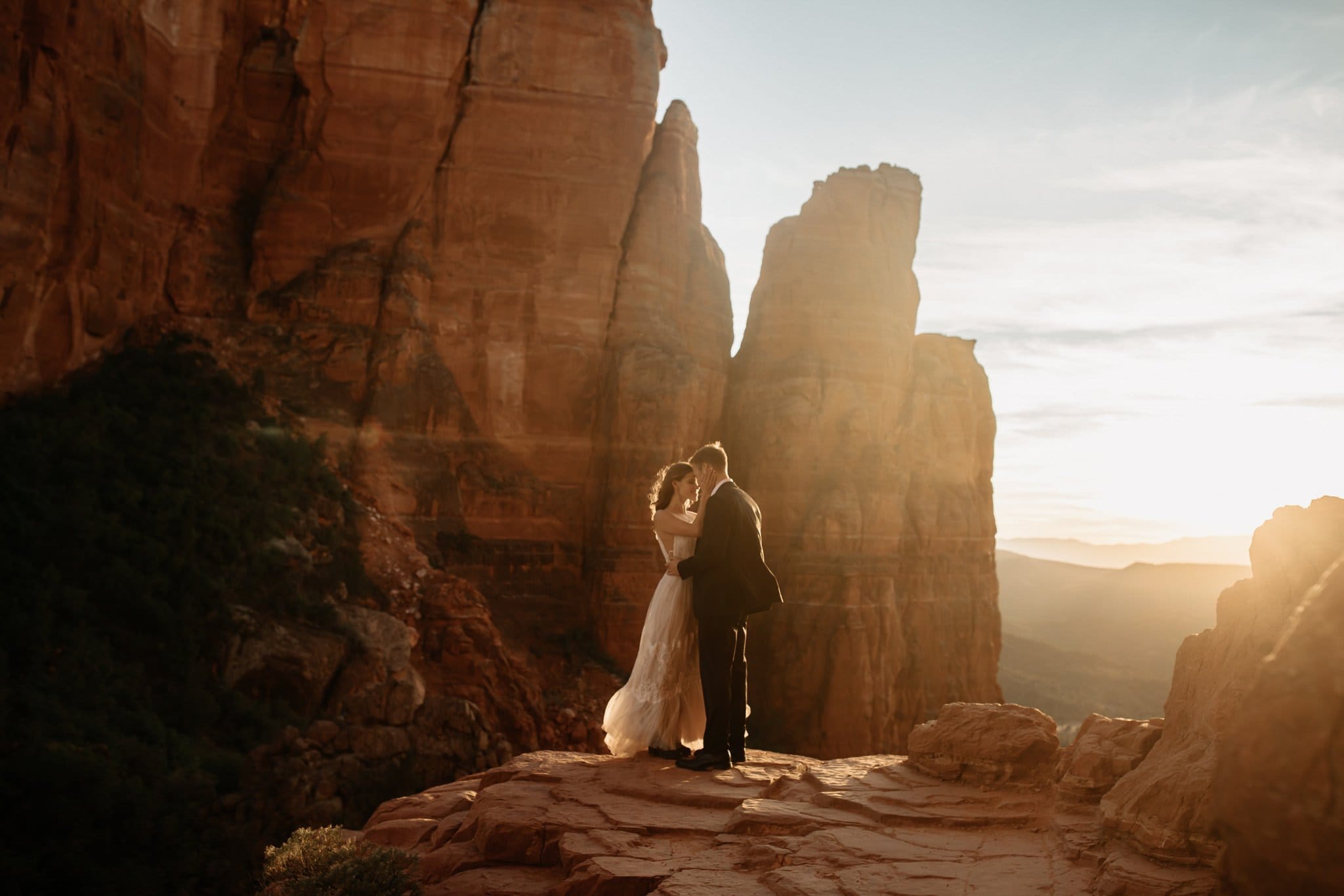 Hiking Elopement to Cathedral Rock