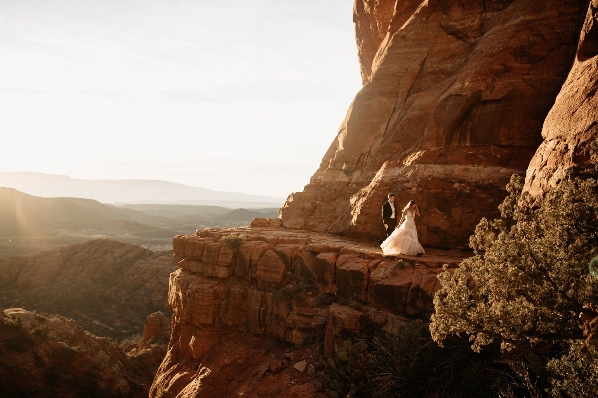 Hiking Elopement to Cathedral Rock