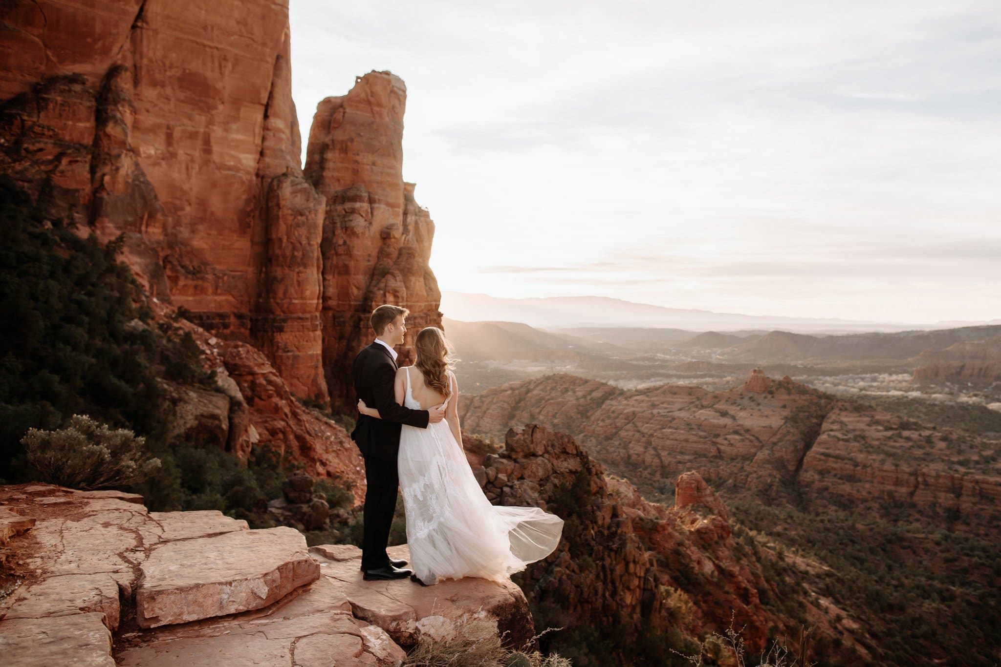 Hiking Elopement to Cathedral Rock