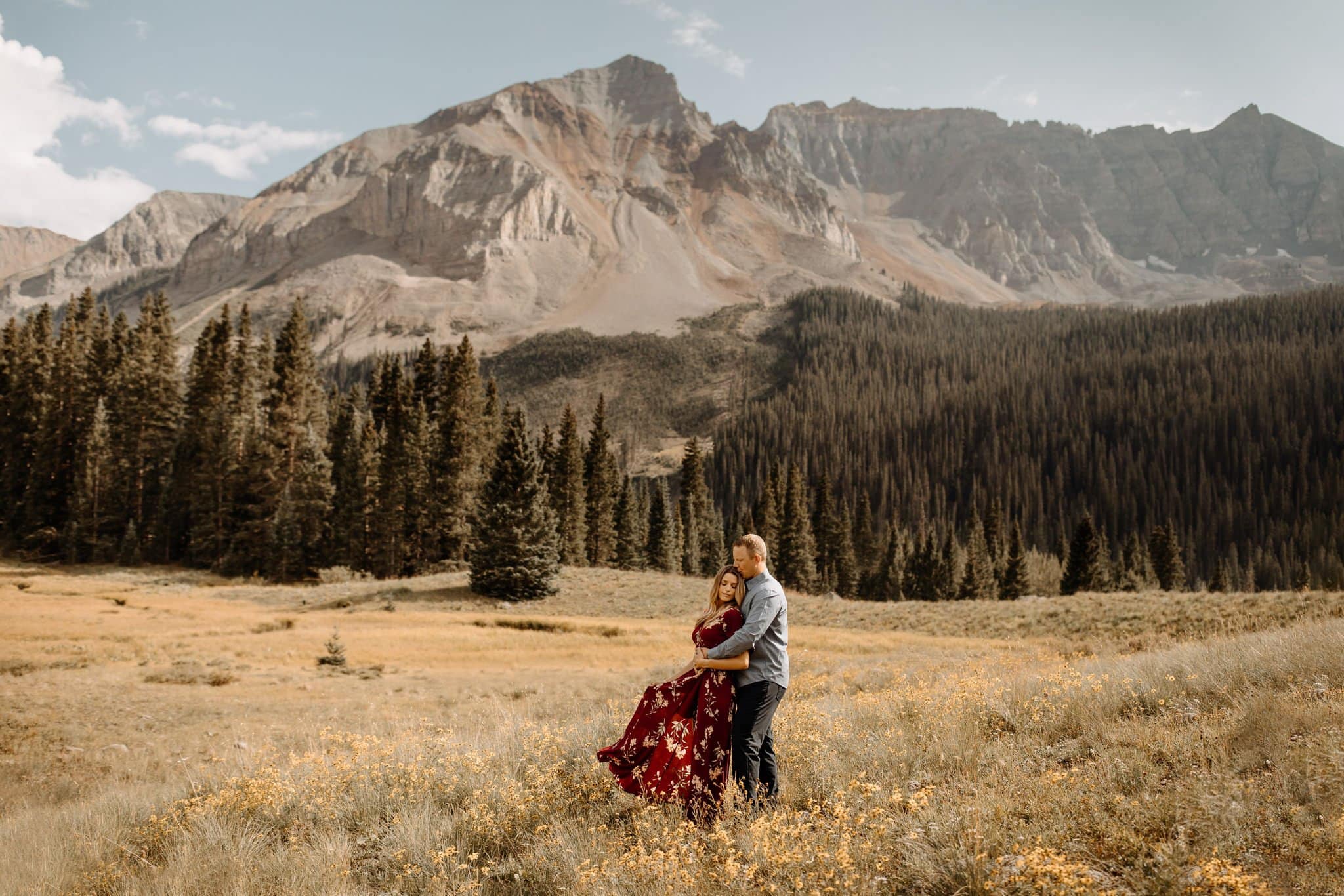 Wildflower Engagement Session in Telluride