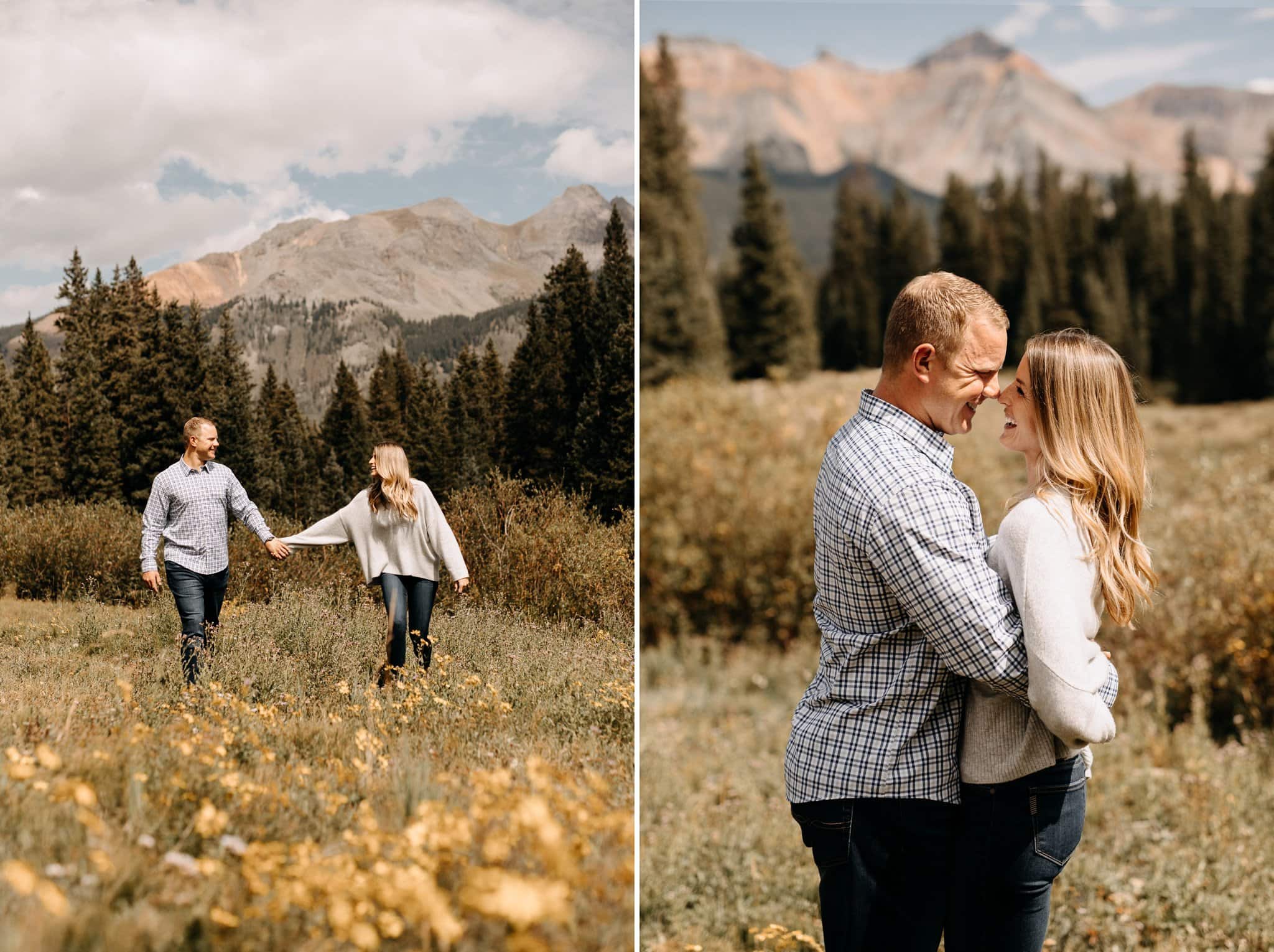 Wildflower Engagement Session in Telluride