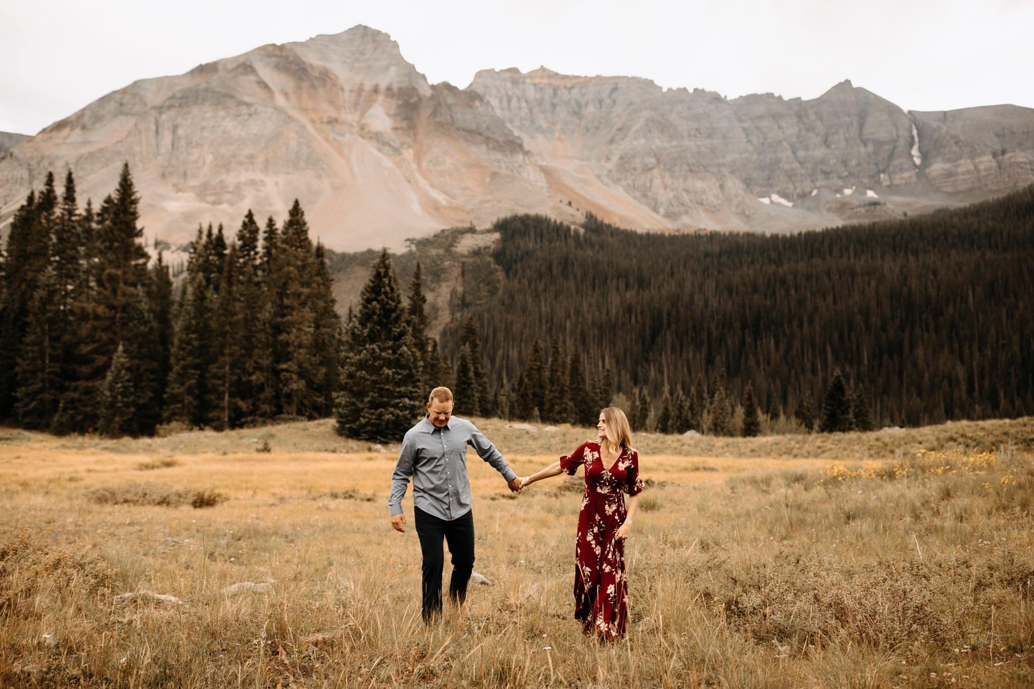 Wildflower Engagement Session in Telluride