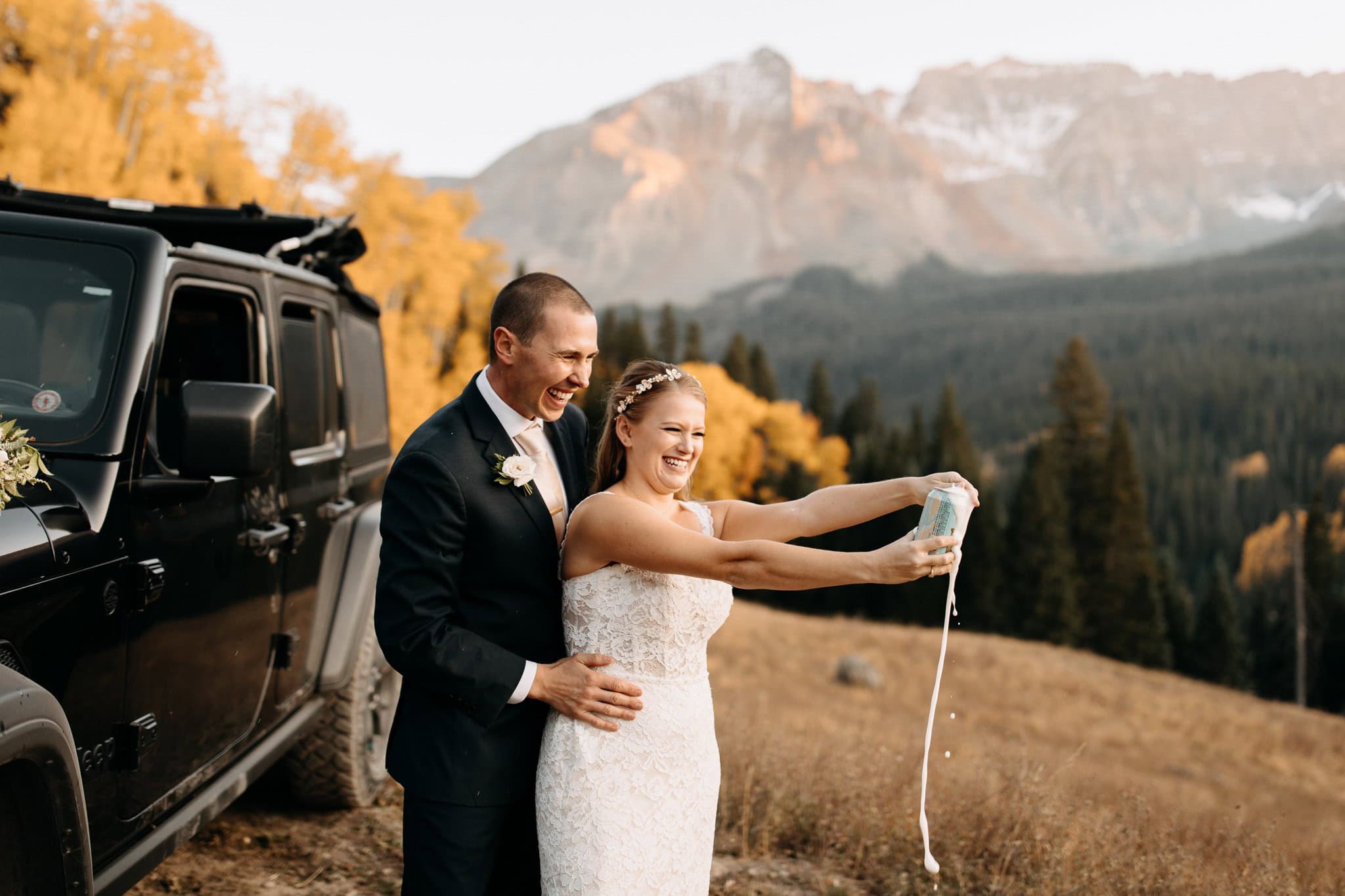 Fall Jeeping Elopement in Telluride
