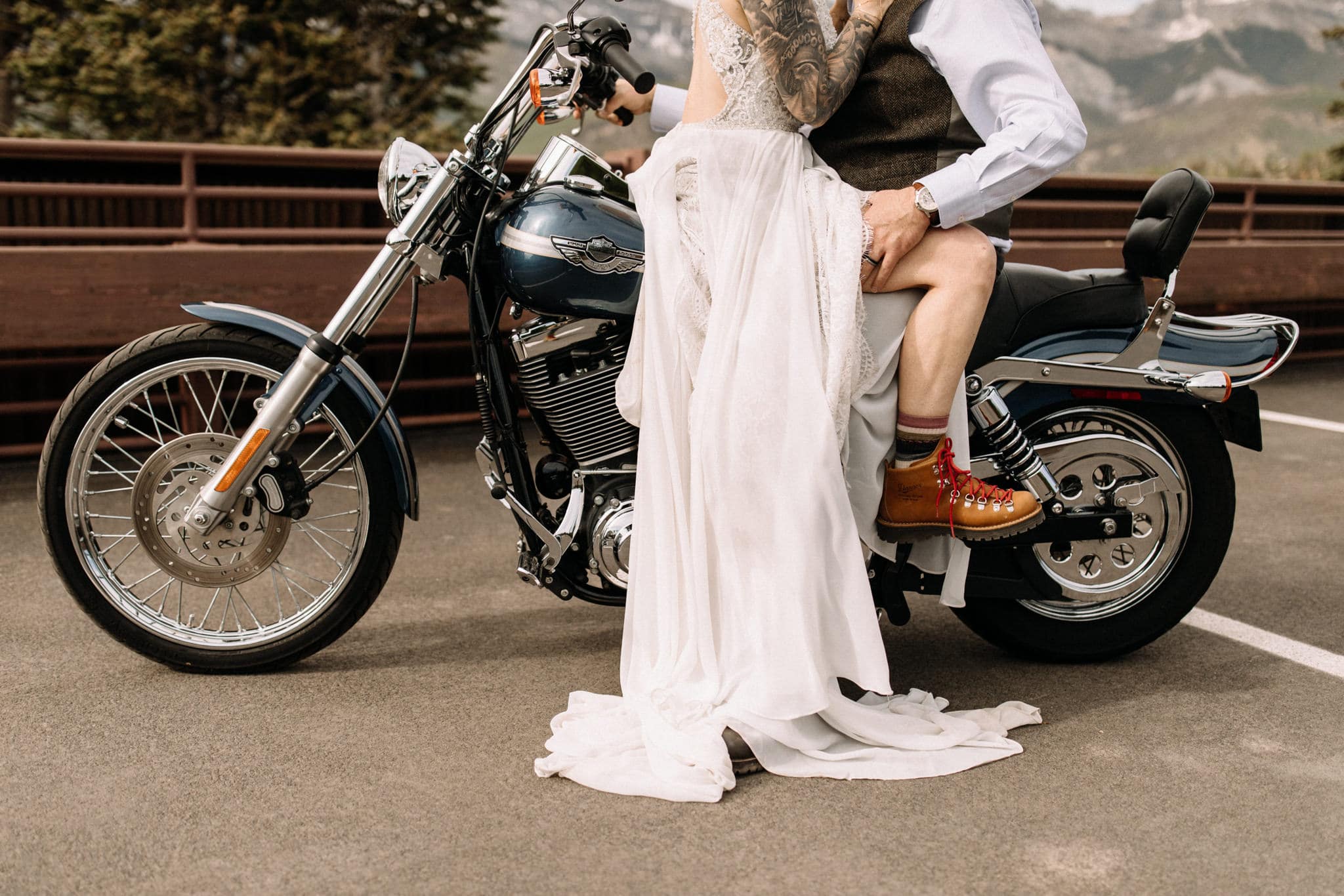 Epic Motorcycle Elopement in Telluride
