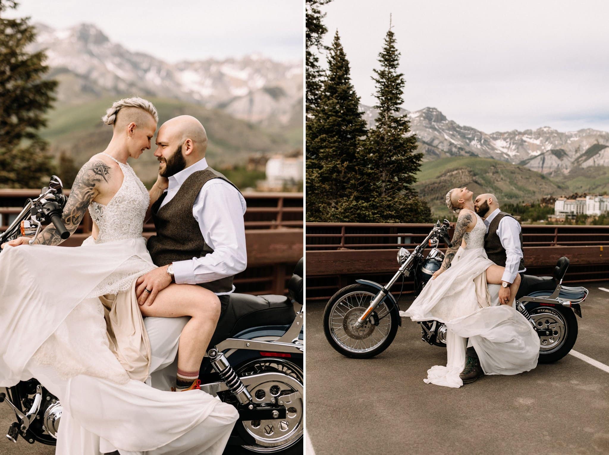 Epic Motorcycle Elopement in Telluride