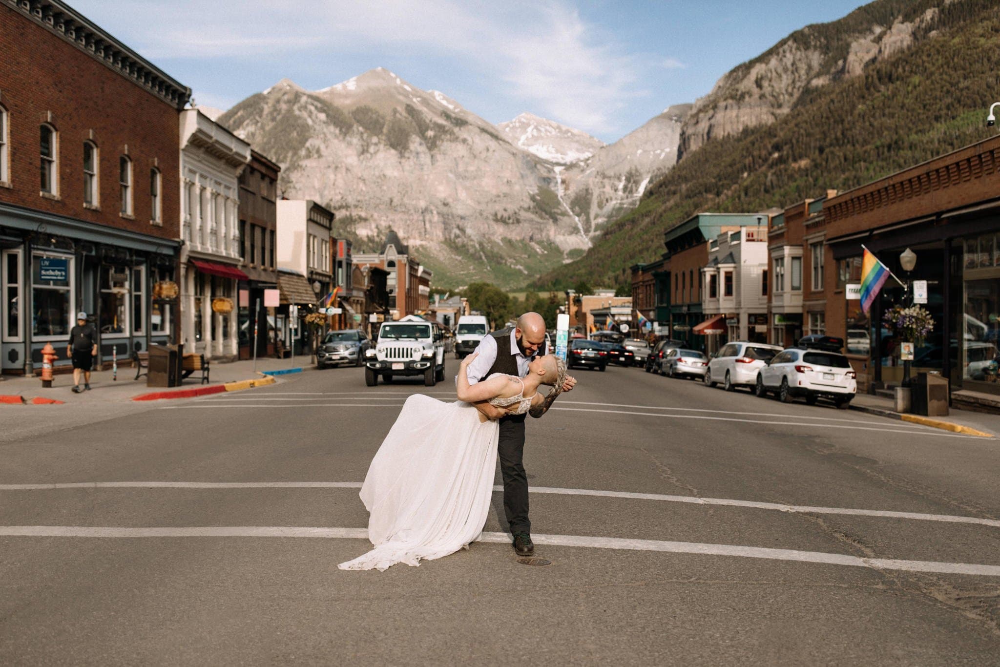Epic Motorcycle Elopement in Telluride