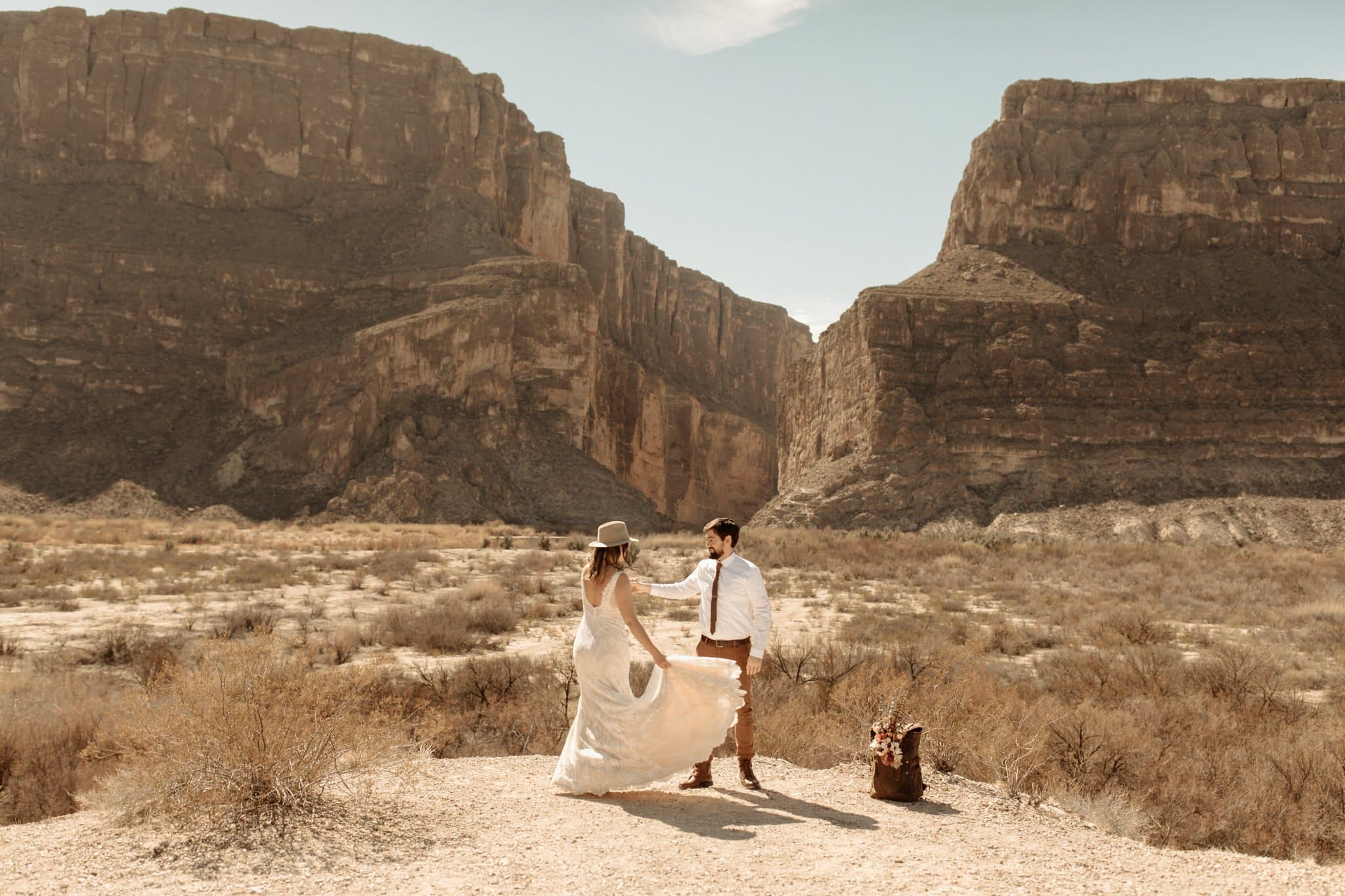 Adventurous Glamping Elopement in Big Bend National Park