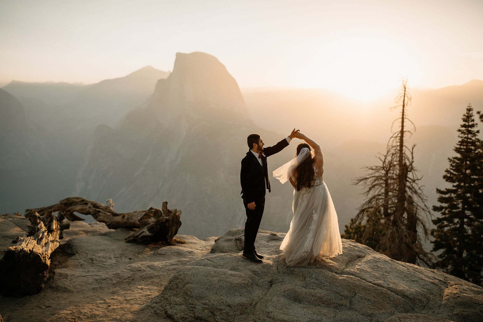 Sunrise Adventure Elopement in Yosemite