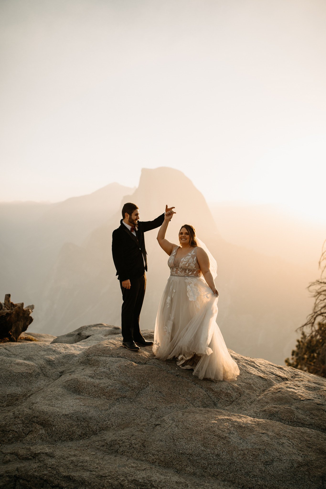 Sunrise Adventure Elopement in Yosemite