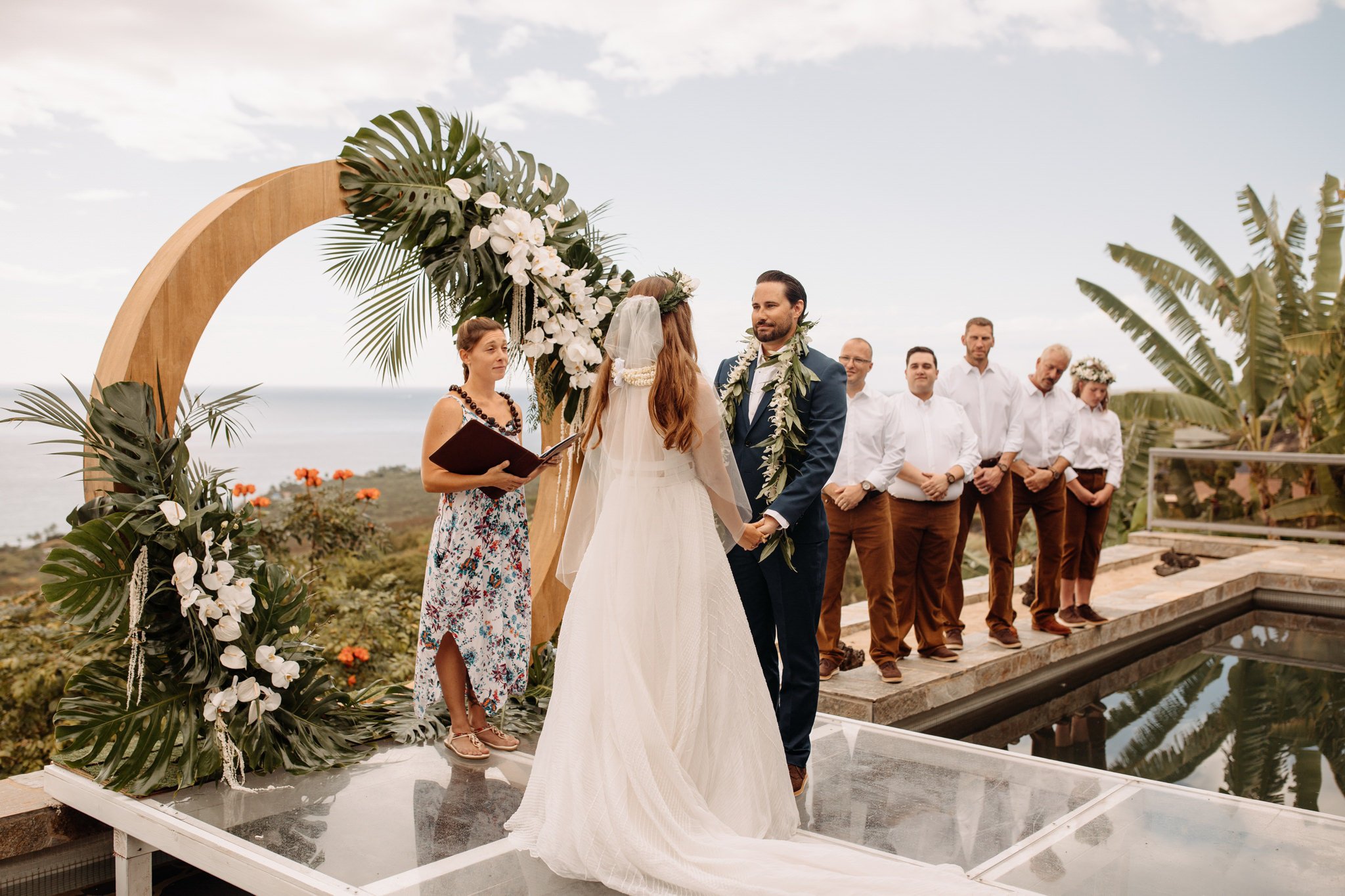 Intimate Wedding Overlooking the Big Island of Hawaii