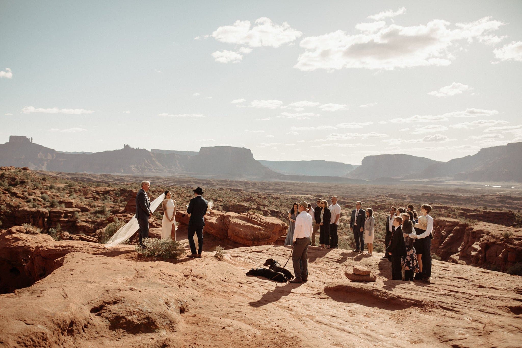Intimate Wedding at Fischer Towers in Moab